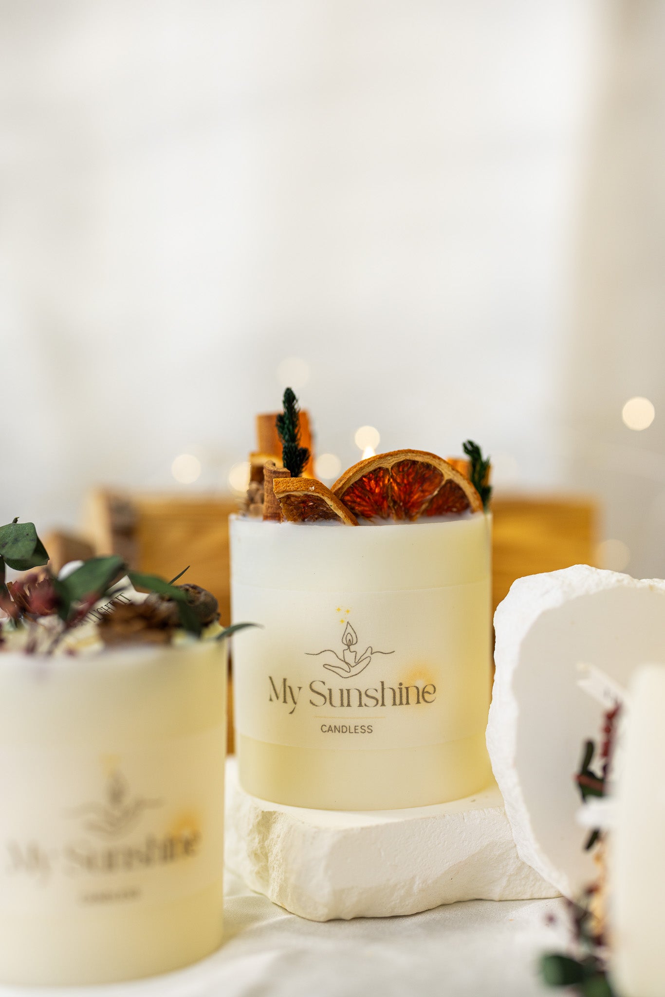 Luxury Handmade Floral Candle Gift Set - Elegant Soy Wax Home Decor & Perfect Gift for Her - MY Sunshine Candless