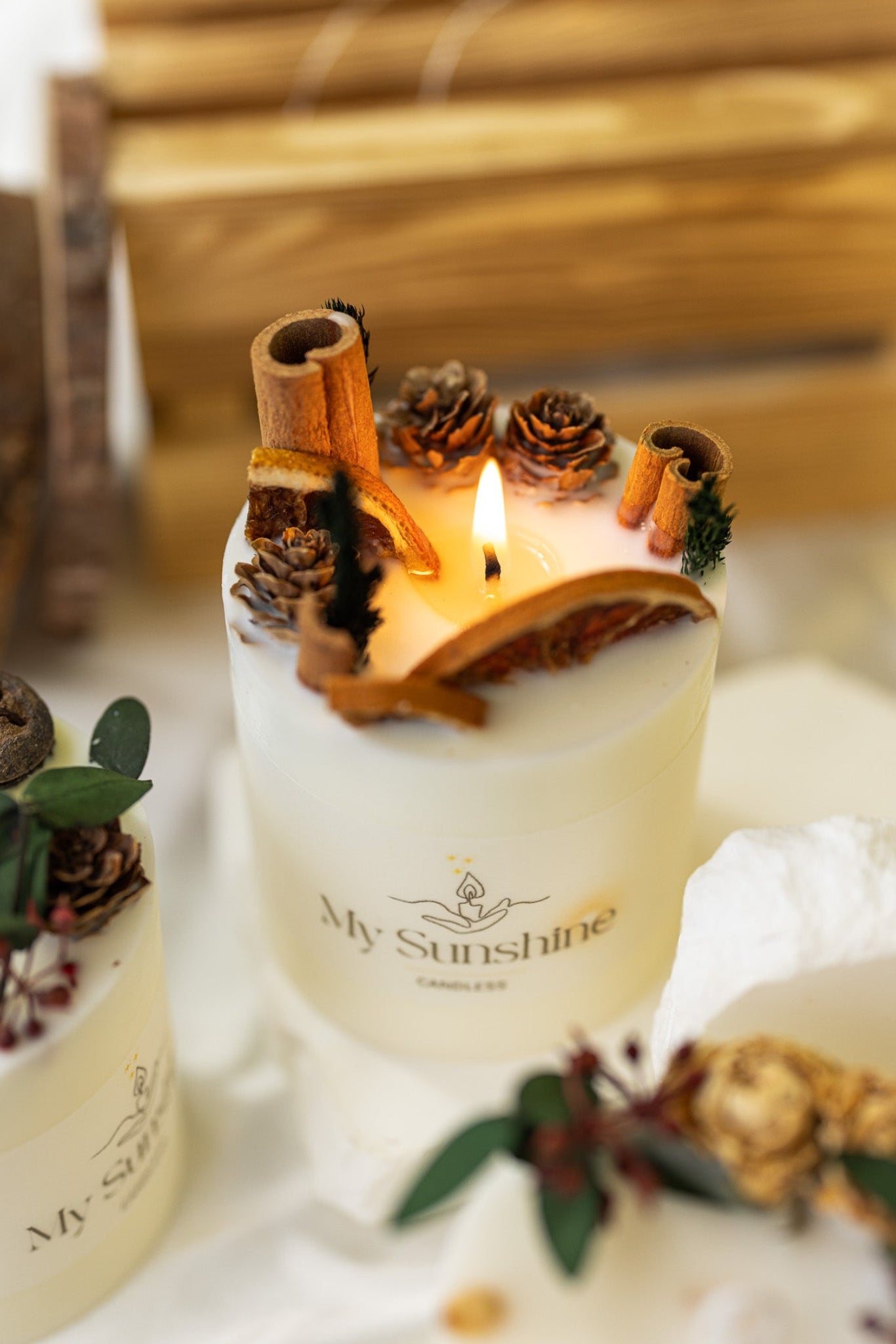 Luxury Handmade Floral Candle Gift Set - Elegant Soy Wax Home Decor & Perfect Gift for Her - MY Sunshine Candless