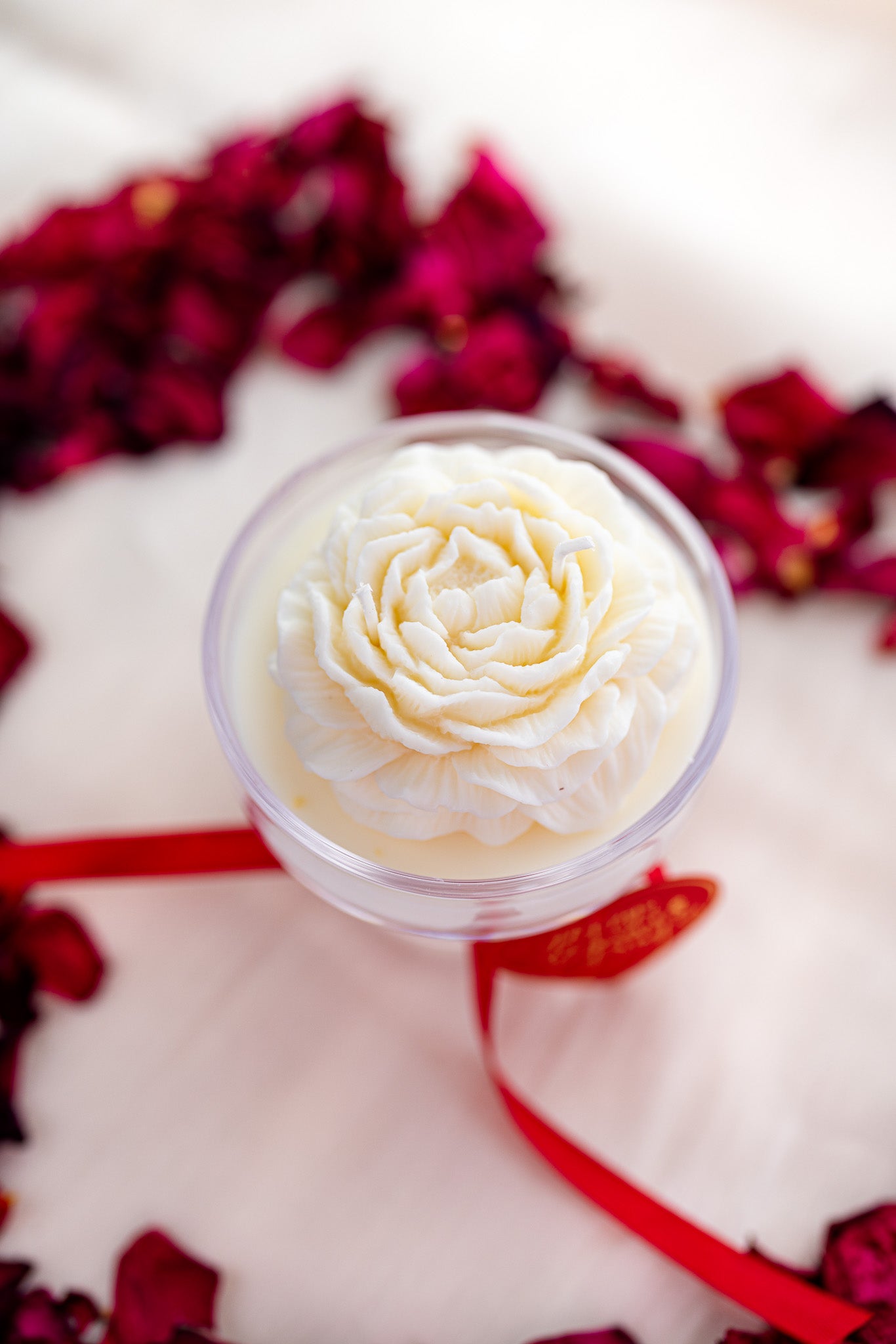 Handmade Flower Candle in Cocktail Drink Glass – Floral Soy Candle Home Décor Gift - MY Sunshine Candless