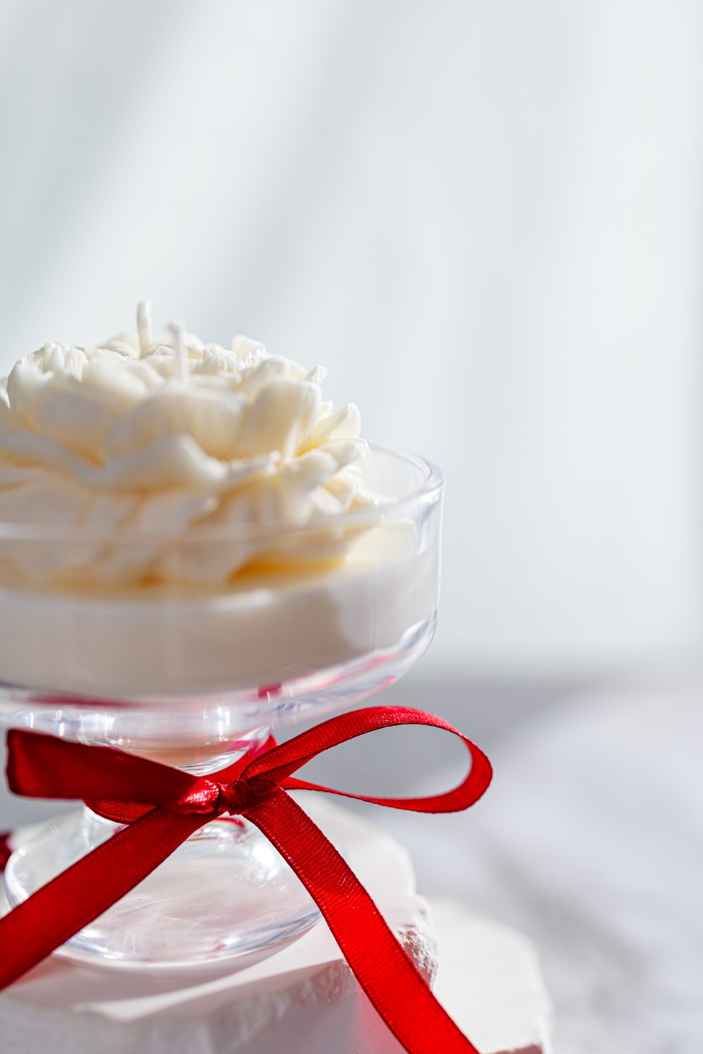 Handmade Flower Candle in Cocktail Drink Glass – Floral Soy Candle Home Décor Gift - MY Sunshine Candless