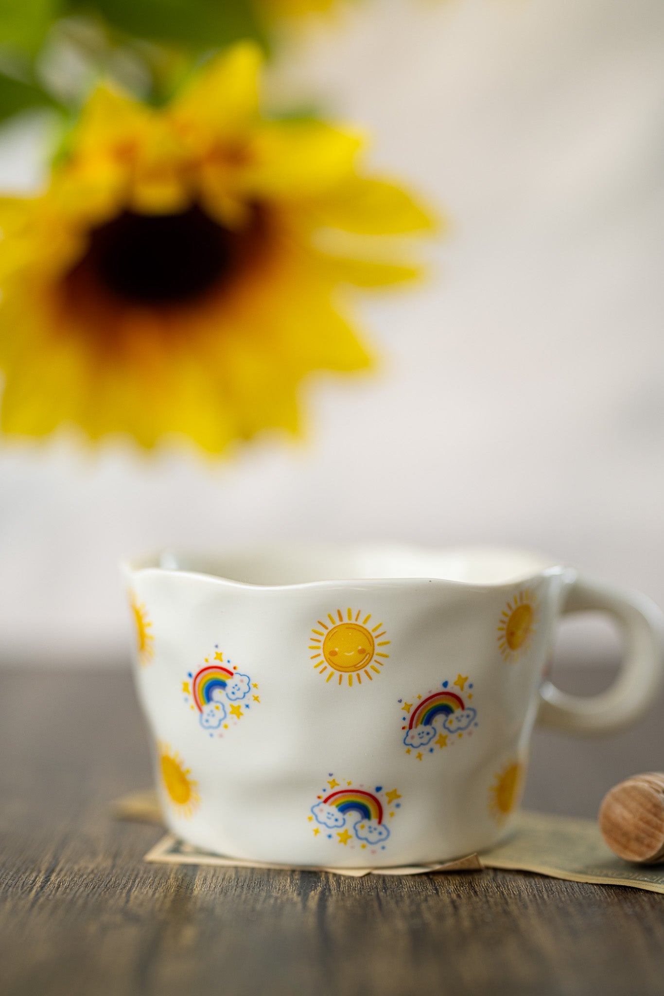 Cozy Valentine Mug – Pink Heart & Bow Coffee Mug | Cute Romantic Gift for Her - MY Sunshine Candless