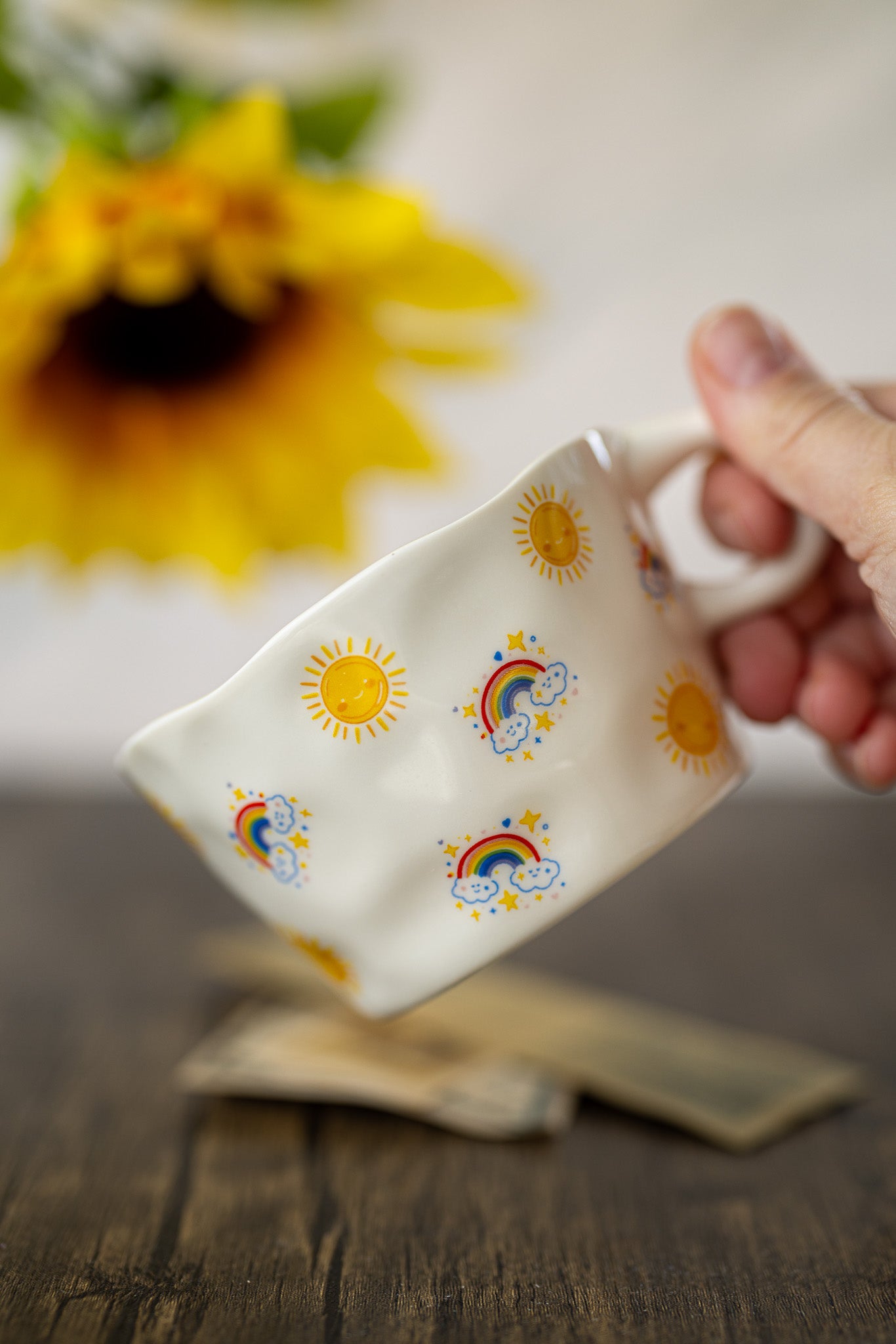 Cozy Valentine Mug – Pink Heart & Bow Coffee Mug | Cute Romantic Gift for Her - MY Sunshine Candless