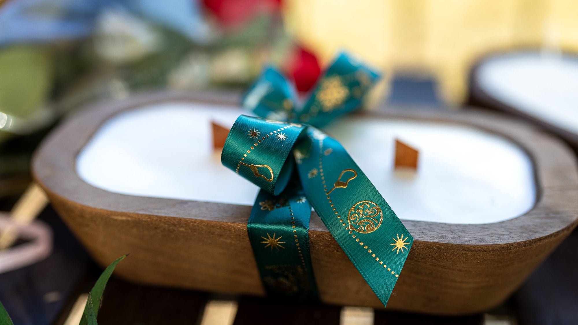 Wood Dough Bowl Candle – Handcrafted Soy Wax Bowl Candle – Rustic Farmhouse Home Decor - MY Sunshine Candless