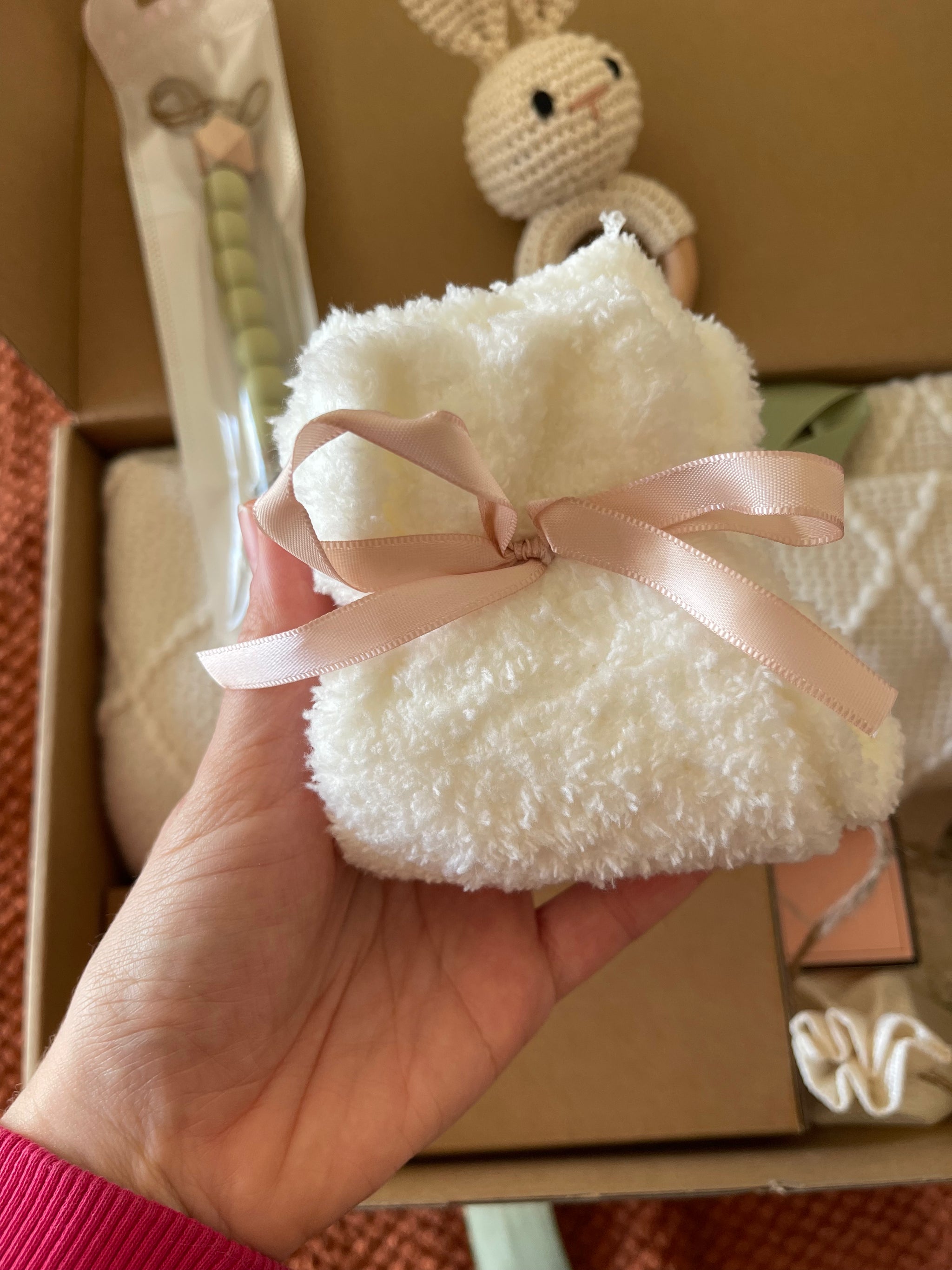 New Mom Care Package: Pink Box with Candle, Mama Mug & More - Ideal Baby Shower Gift - MY Sunshine Candless