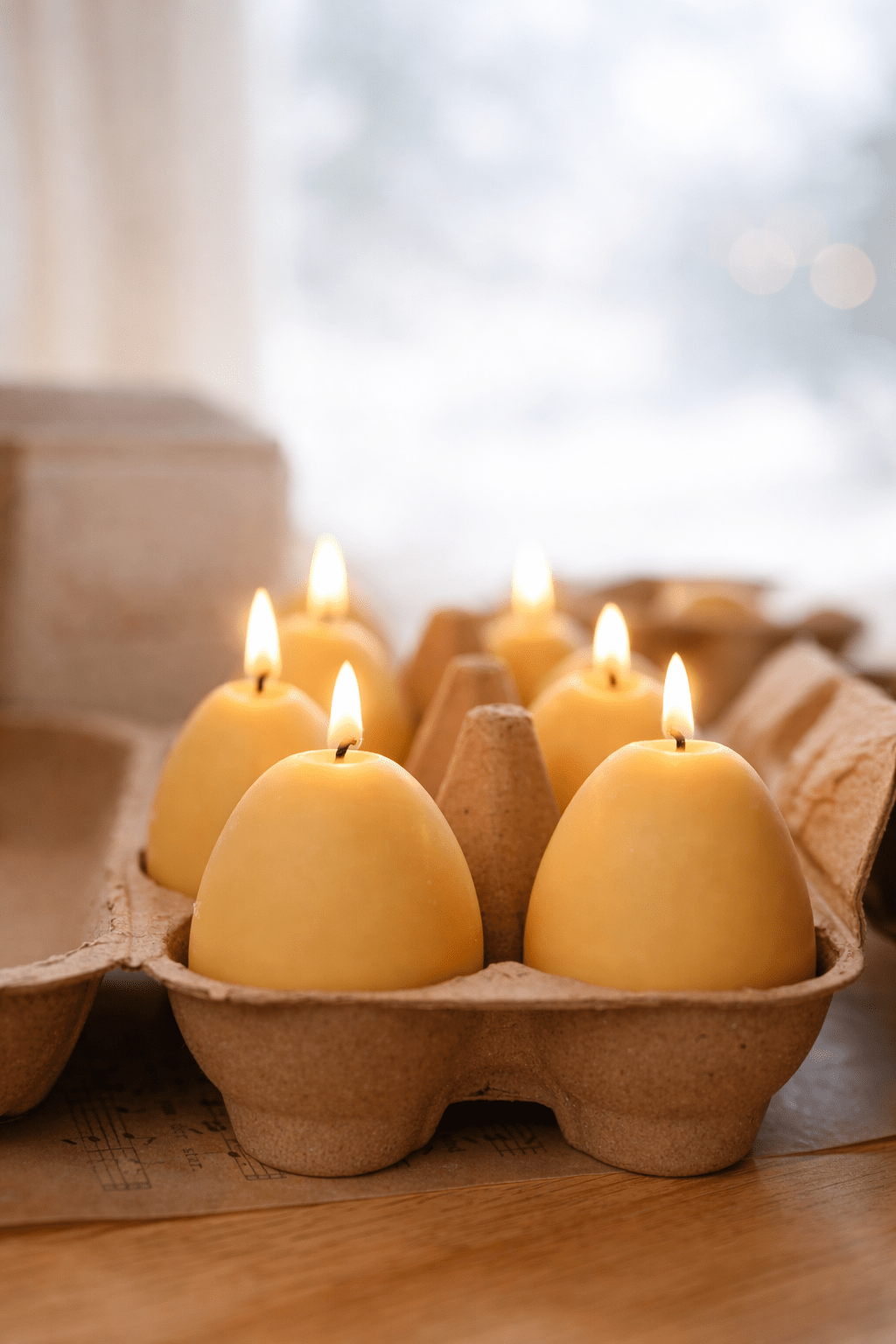 Easter Egg Candle Box – Handmade Soy Wax Egg Candles, Easter Decor Gift Set, Spring Candle Gift - MY Sunshine Candless