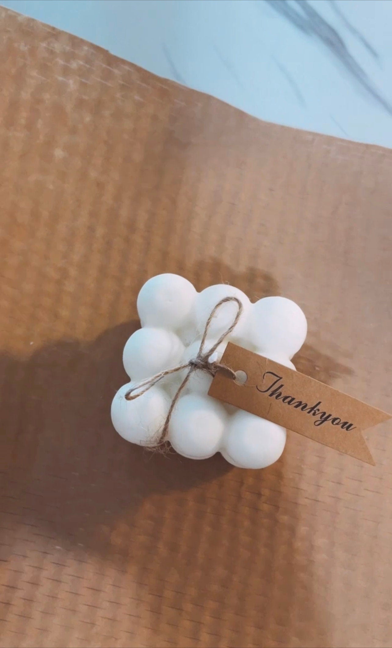 Scented Bubble Cube Candle, Bubble Candle, Cube Candle, Candle Sticks, Scented Candle,Natural Soy Wax, Housewarming Gift.