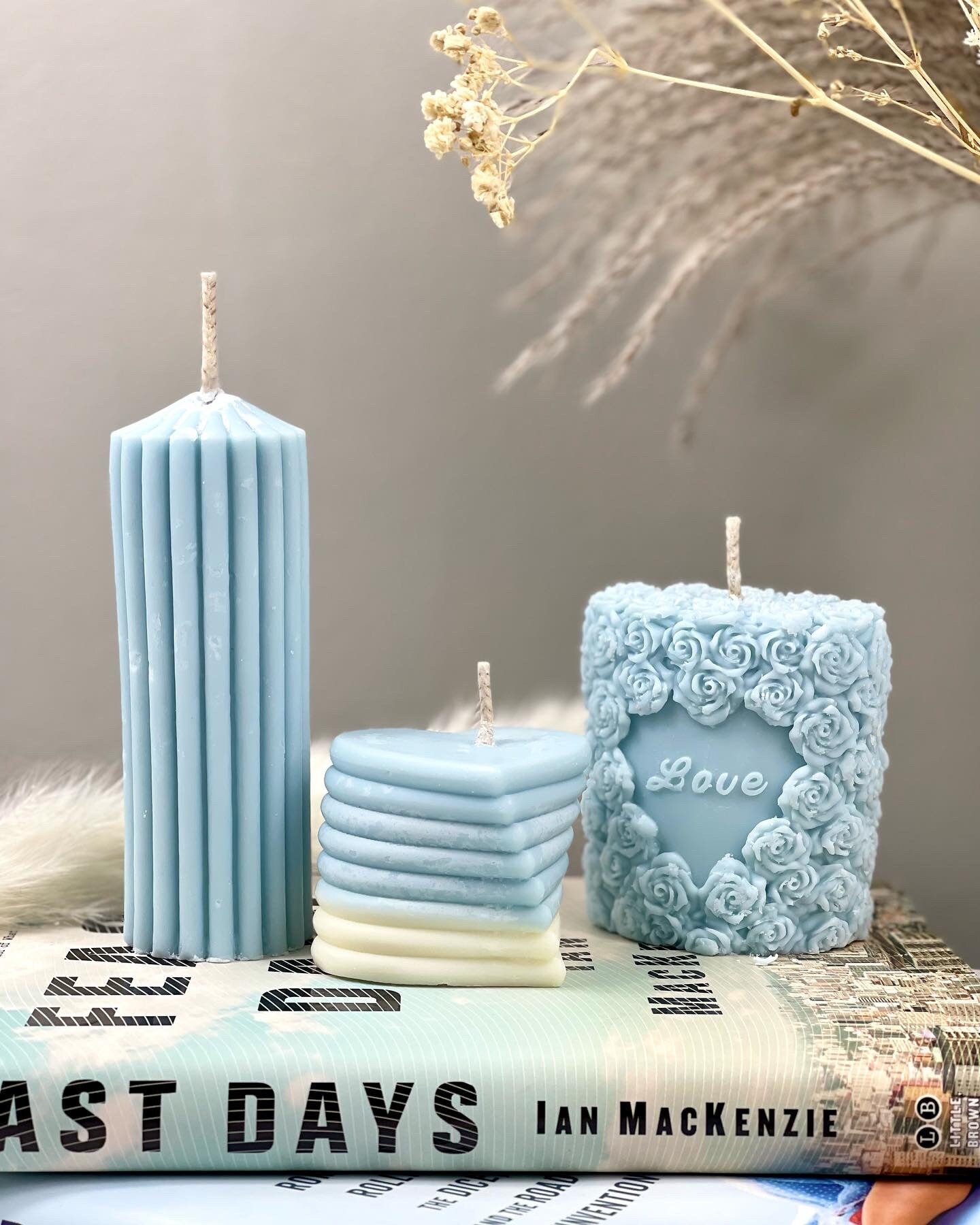 Rose Teddy Bear Candles, Rose Candles, Perfect gift for bear lover ,Valentine's Day, Candle for Wedding ,Personalized Gift .