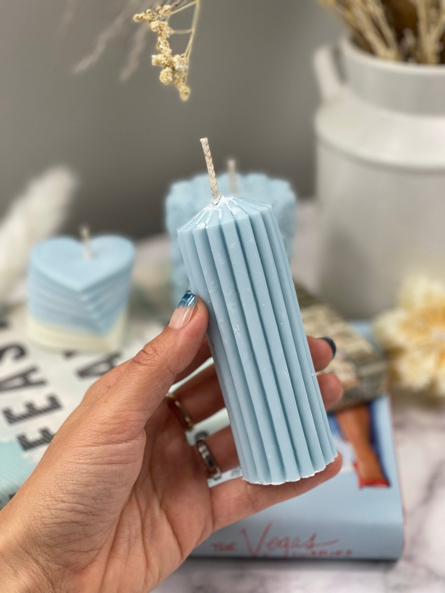 Rose Teddy Bear Candles, Rose Candles, Perfect gift for bear lover ,Valentine's Day, Candle for Wedding ,Personalized Gift .