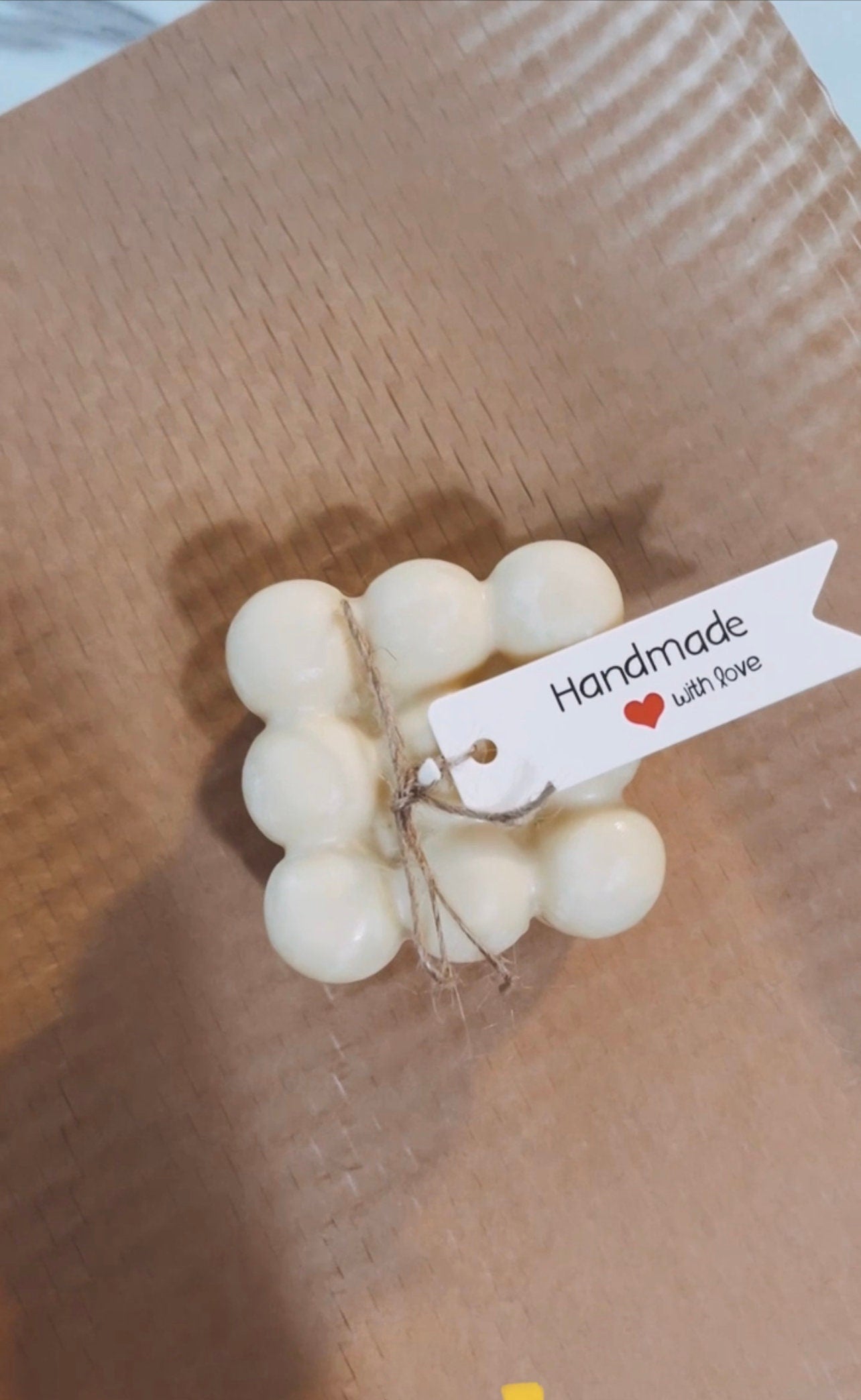 Scented Bubble Cube Candle, Bubble Candle, Cube Candle, Candle Sticks, Scented Candle,Natural Soy Wax, Housewarming Gift.