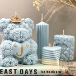 Rose Teddy Bear Candles, Rose Candles, Perfect gift for bear lover ,Valentine's Day, Candle for Wedding ,Personalized Gift .