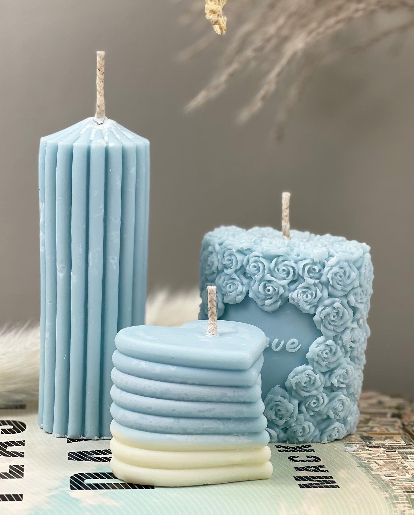 Rose Teddy Bear Candles, Rose Candles, Perfect gift for bear lover ,Valentine's Day, Candle for Wedding ,Personalized Gift .