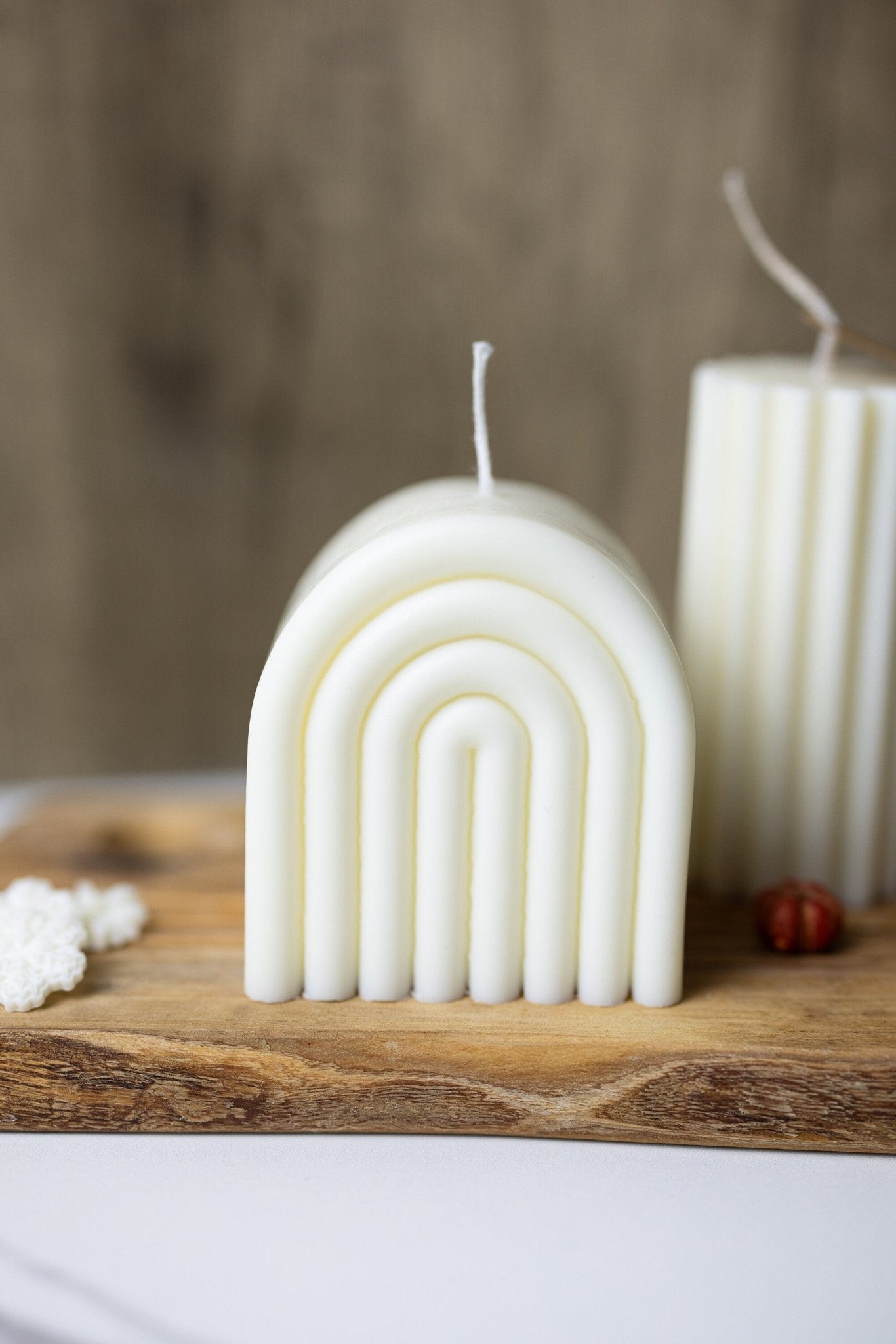 Large Rainbow Arch Candle /Aesthetic Candle Decor /Pillar Candle /Minimalist Decor/Boho Candle /Home Gift Ideas /Rainbow Candle
