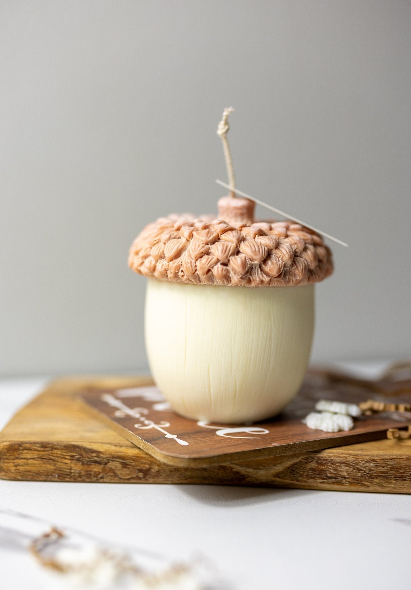 Acorn Shaped Candles, Fall Scented Candles, Thanksgiving Decoration Candles, Christmas Candles, Holiday Candle Gifts.Hazelnut Candle.