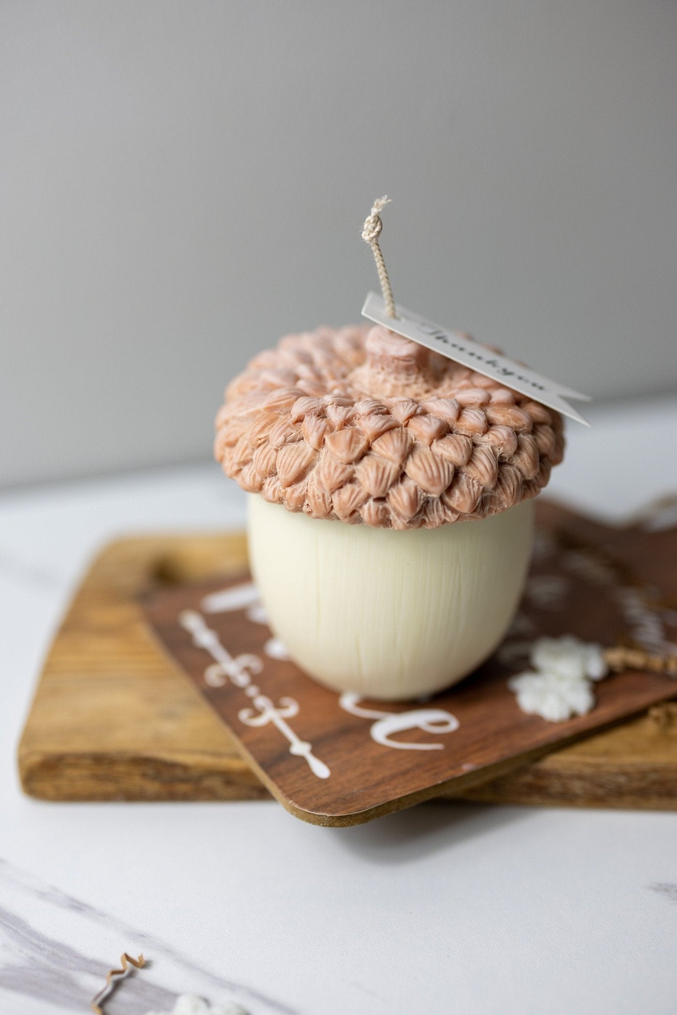 Acorn Shaped Candles, Fall Scented Candles, Thanksgiving Decoration Candles, Christmas Candles, Holiday Candle Gifts.Hazelnut Candle.