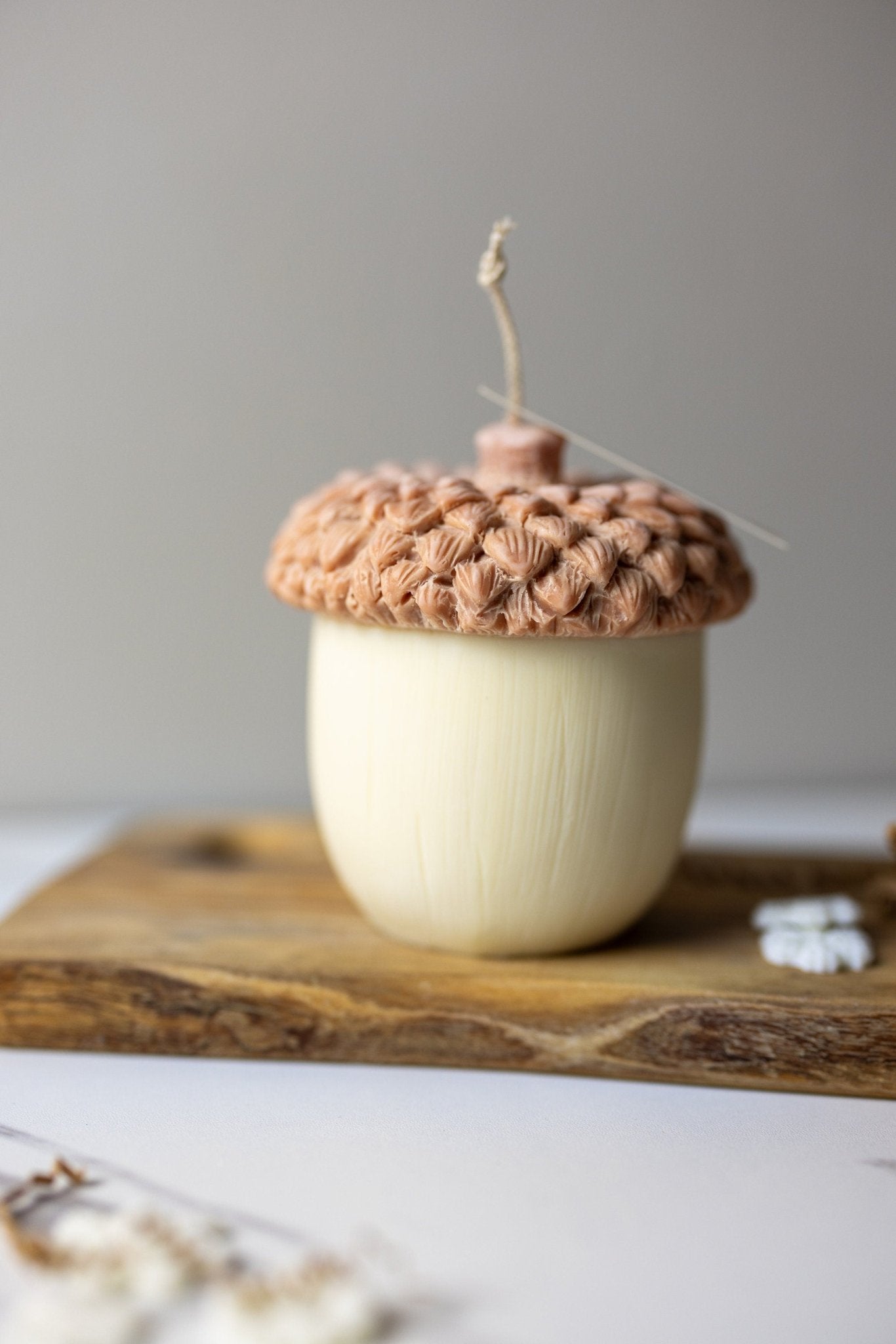 Acorn Shaped Candles, Fall Scented Candles, Thanksgiving Decoration Candles, Christmas Candles, Holiday Candle Gifts.Hazelnut Candle.