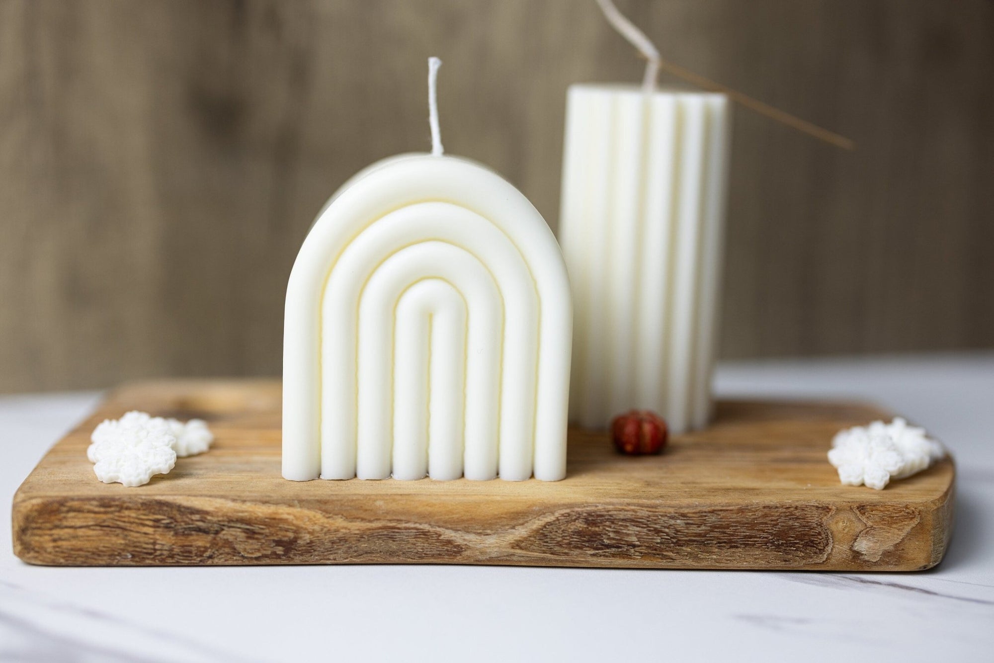 Large Rainbow Arch Candle /Aesthetic Candle Decor /Pillar Candle /Minimalist Decor/Boho Candle /Home Gift Ideas /Rainbow Candle