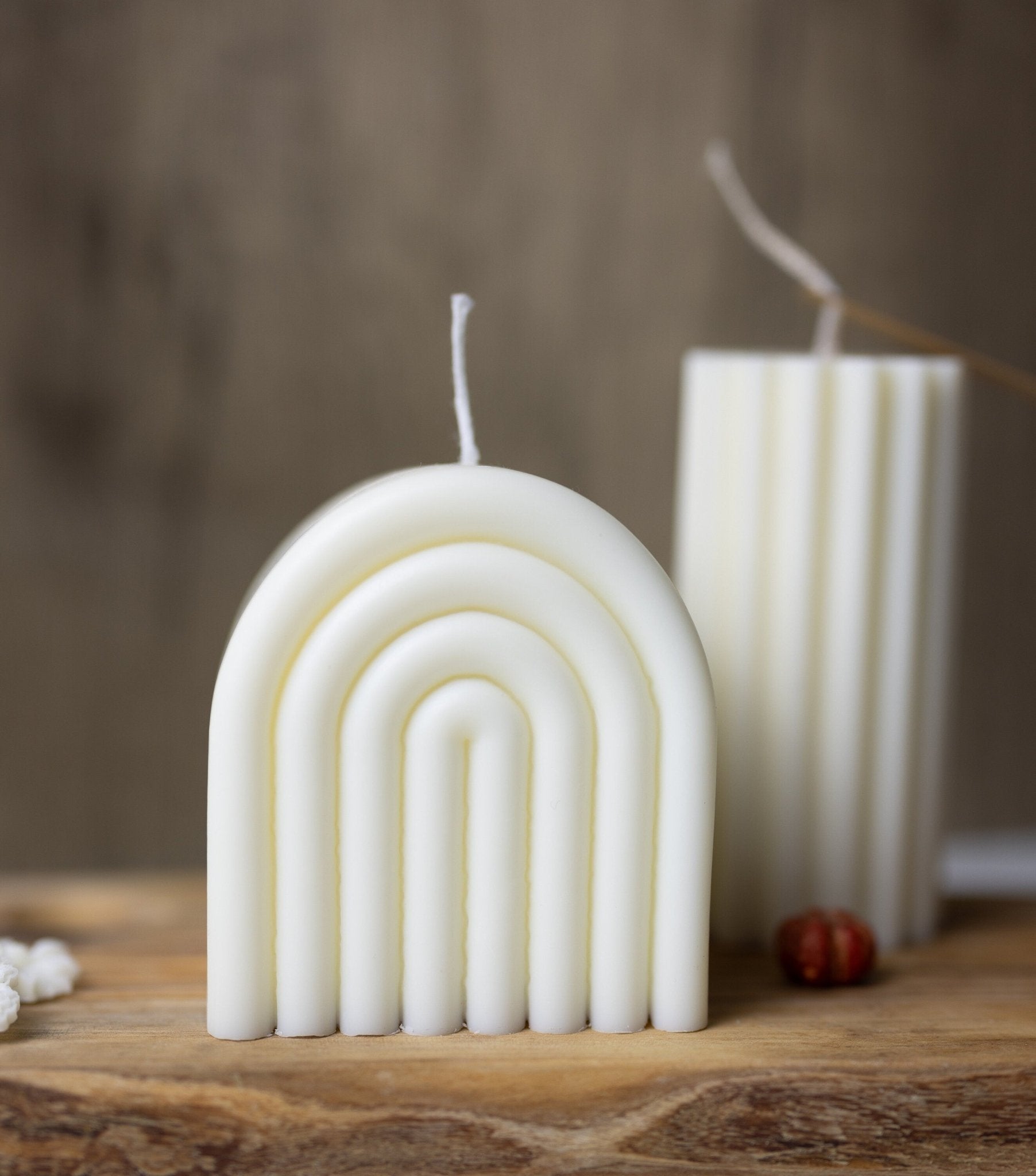 Large Rainbow Arch Candle /Aesthetic Candle Decor /Pillar Candle /Minimalist Decor/Boho Candle /Home Gift Ideas /Rainbow Candle