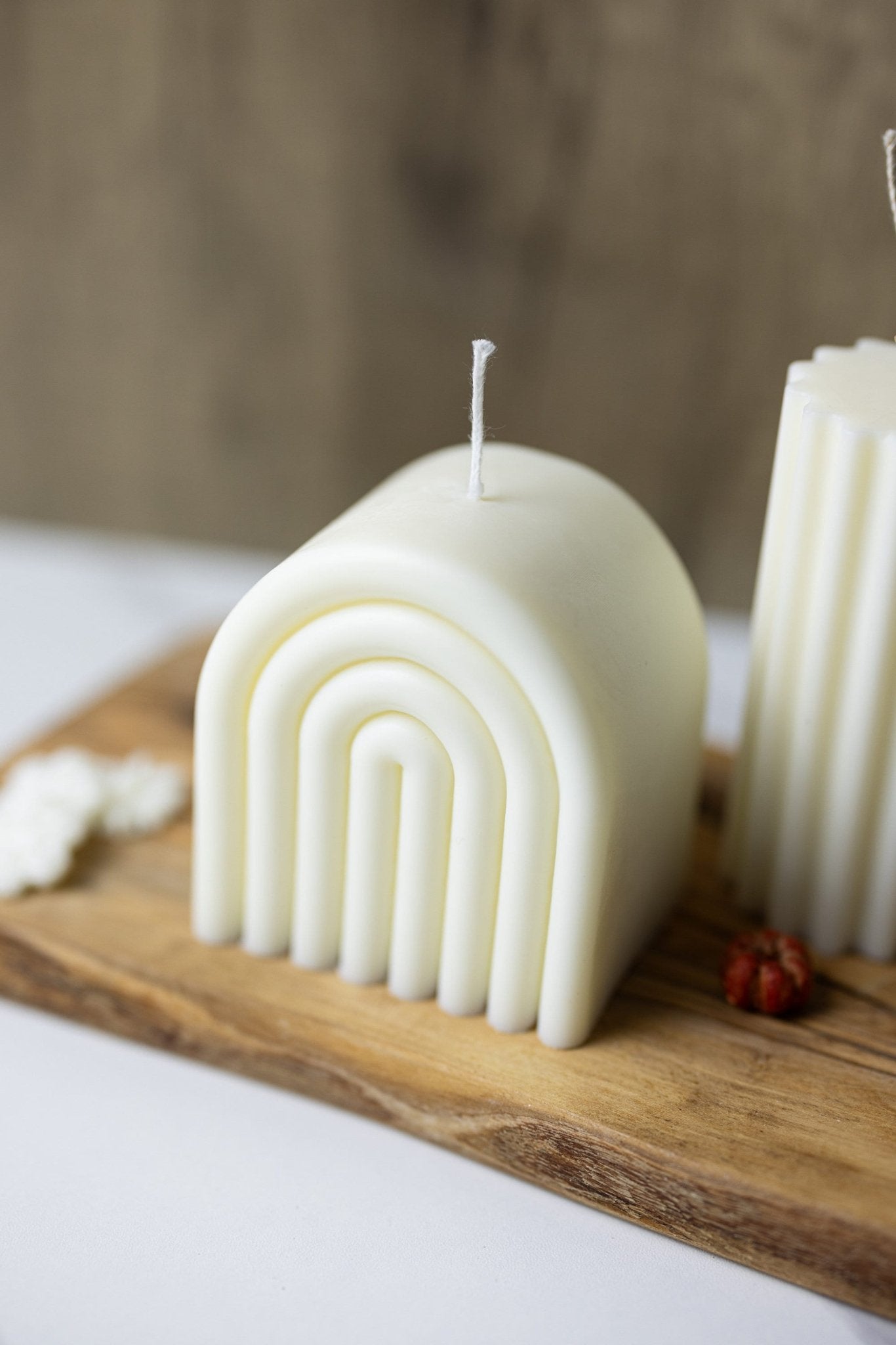 Large Rainbow Arch Candle /Aesthetic Candle Decor /Pillar Candle /Minimalist Decor/Boho Candle /Home Gift Ideas /Rainbow Candle