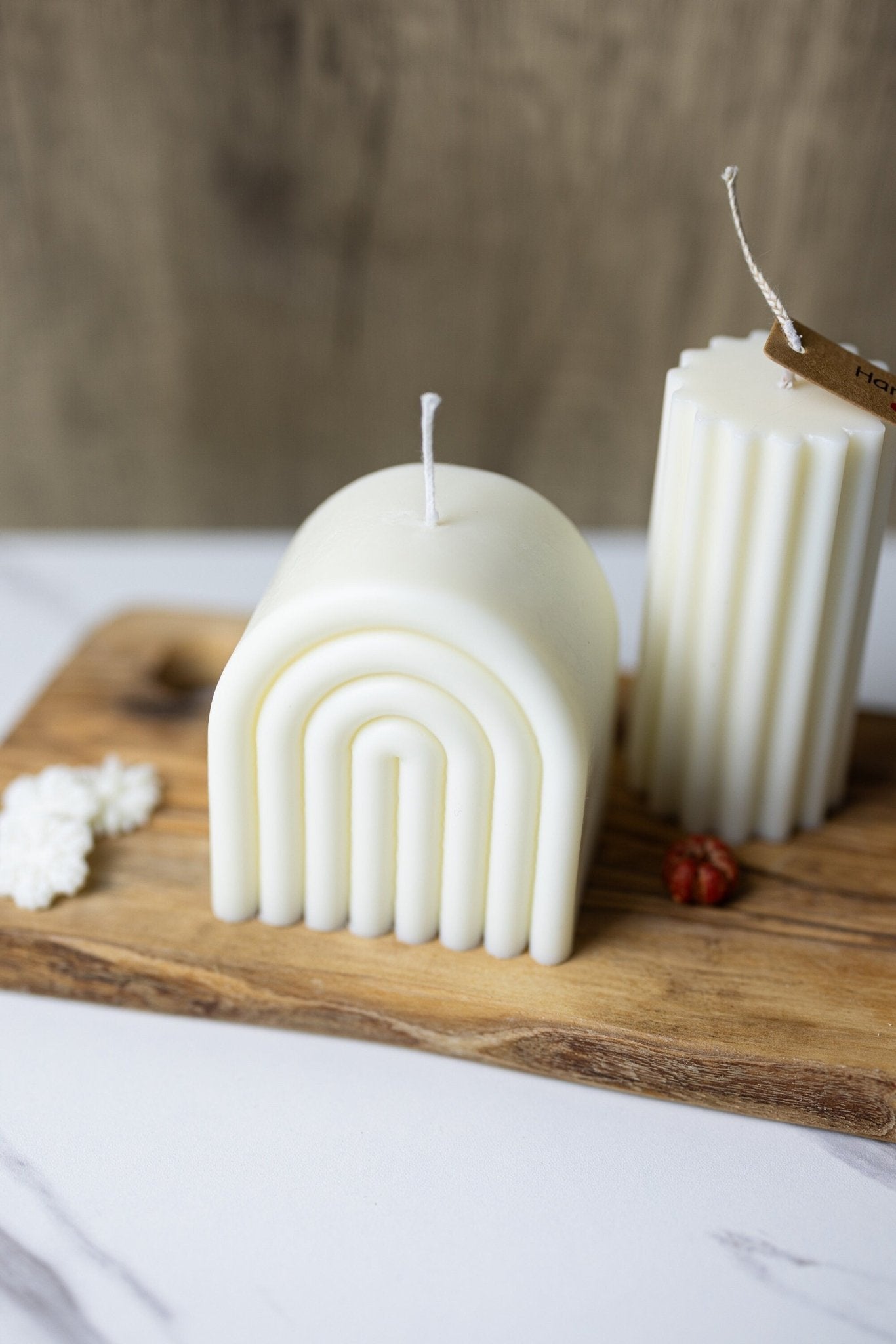 Large Rainbow Arch Candle /Aesthetic Candle Decor /Pillar Candle /Minimalist Decor/Boho Candle /Home Gift Ideas /Rainbow Candle