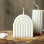 Large Rainbow Arch Candle /Aesthetic Candle Decor /Pillar Candle /Minimalist Decor/Boho Candle /Home Gift Ideas /Rainbow Candle