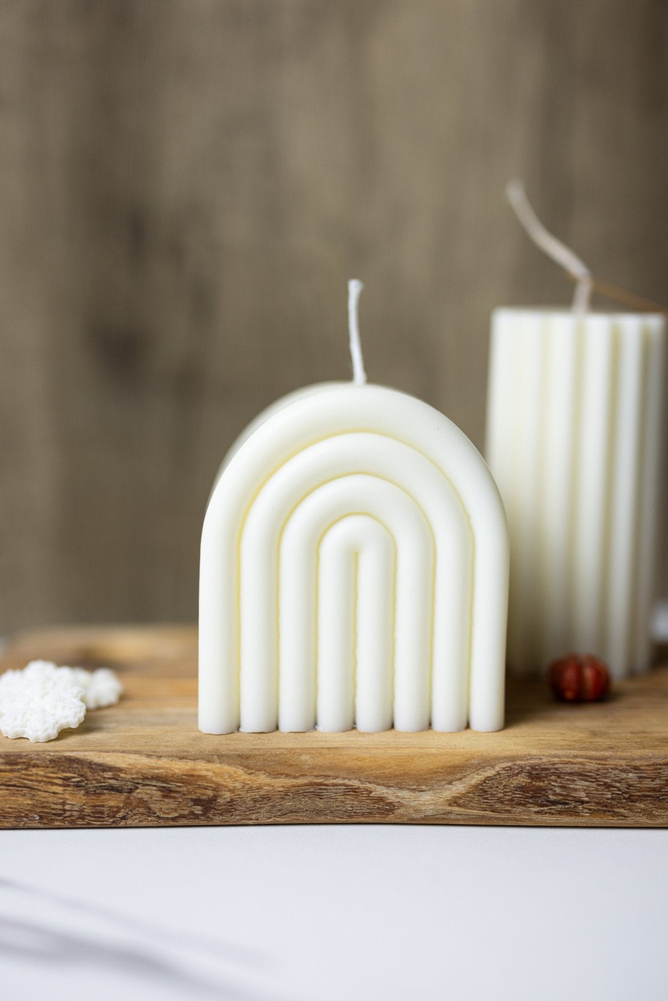 Large Rainbow Arch Candle /Aesthetic Candle Decor /Pillar Candle /Minimalist Decor/Boho Candle /Home Gift Ideas /Rainbow Candle