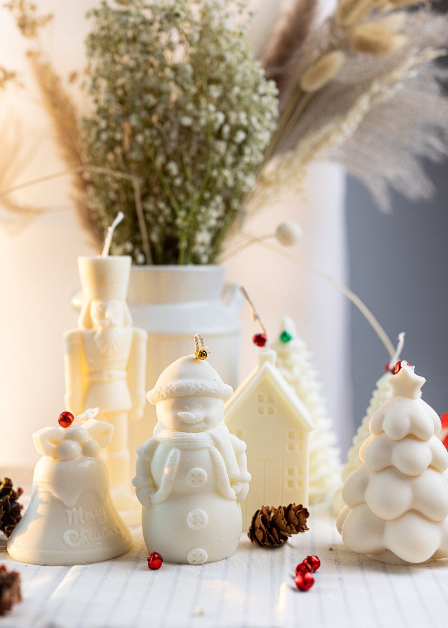 Christmas Tree Candle, Christmas Candles, Snowman Candle , Nutcracker Candles , House Candle ,Xmas Decorations.
