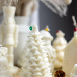 CHRISTMAS TREE CANDLE | Decorative holiday candle | Festive pillar candle | Holiday decor | Christmas Gift | Luxury soy candle | Decoration