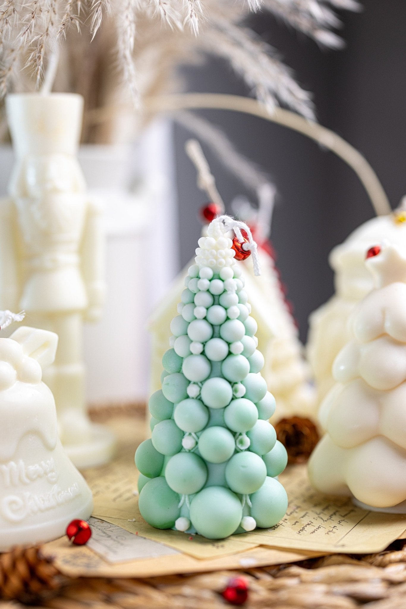 Bubble Christmas Tree Candles | Hand-poured with All-Natural Soy Wax| Holidays | Gift | Decorative