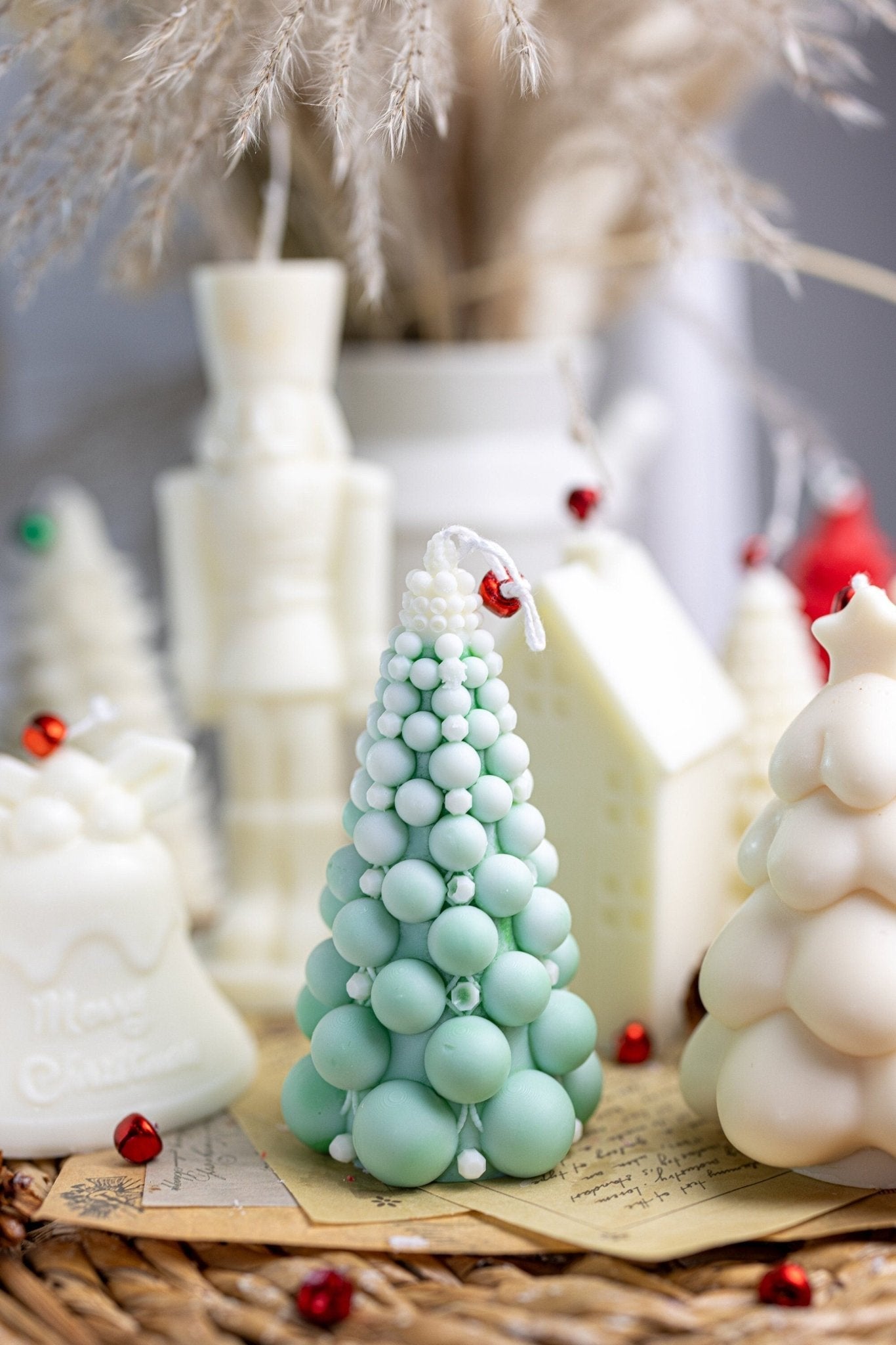 Bubble Christmas Tree Candles | Hand-poured with All-Natural Soy Wax| Holidays | Gift | Decorative