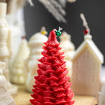 CHRISTMAS TREE CANDLE | Decorative holiday candle | Festive pillar candle | Holiday decor | Christmas Gift | Luxury soy candle