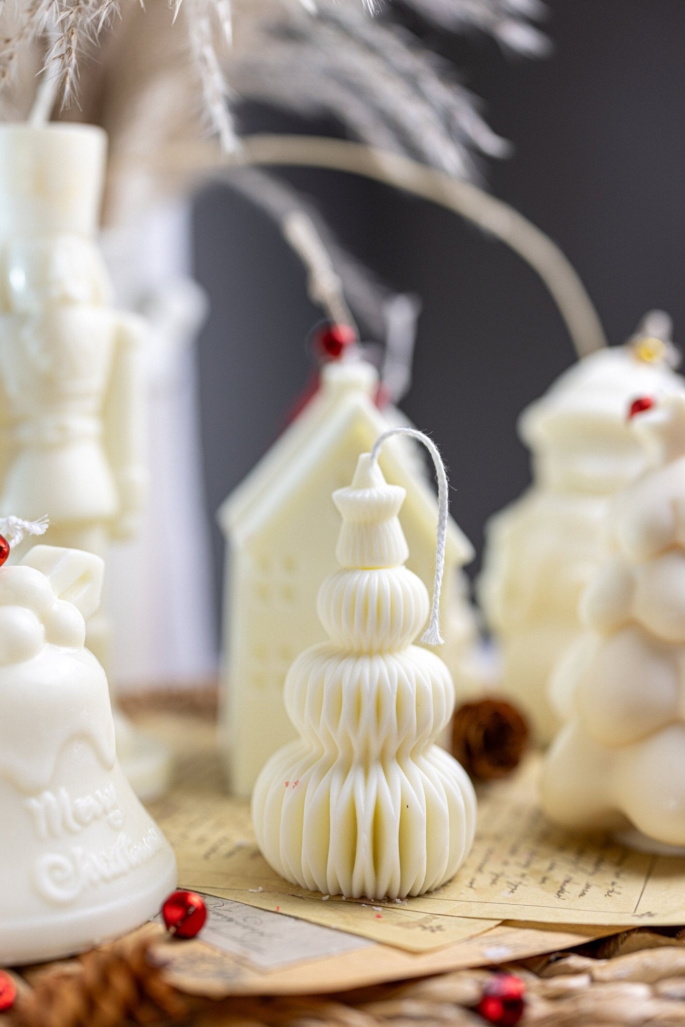 Small layered candle/Handmade Candles | Decor Trees | Ornaments | Soy Wax Candles | Gift Idea | Decoration