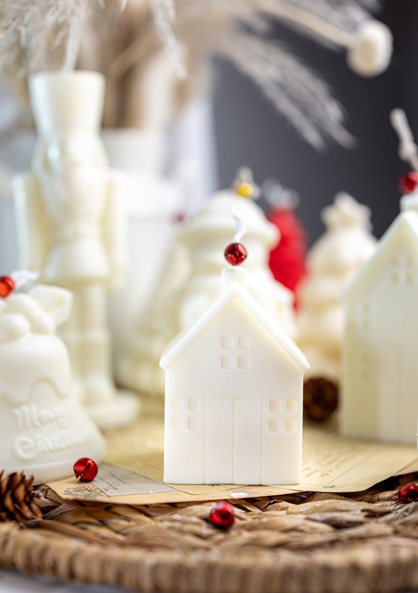 Home Shaped Candle, House Candle,Christmas Gift, Housewarming Gift, 3D House Candle, Minimalist Candle , Ginger House Candle.