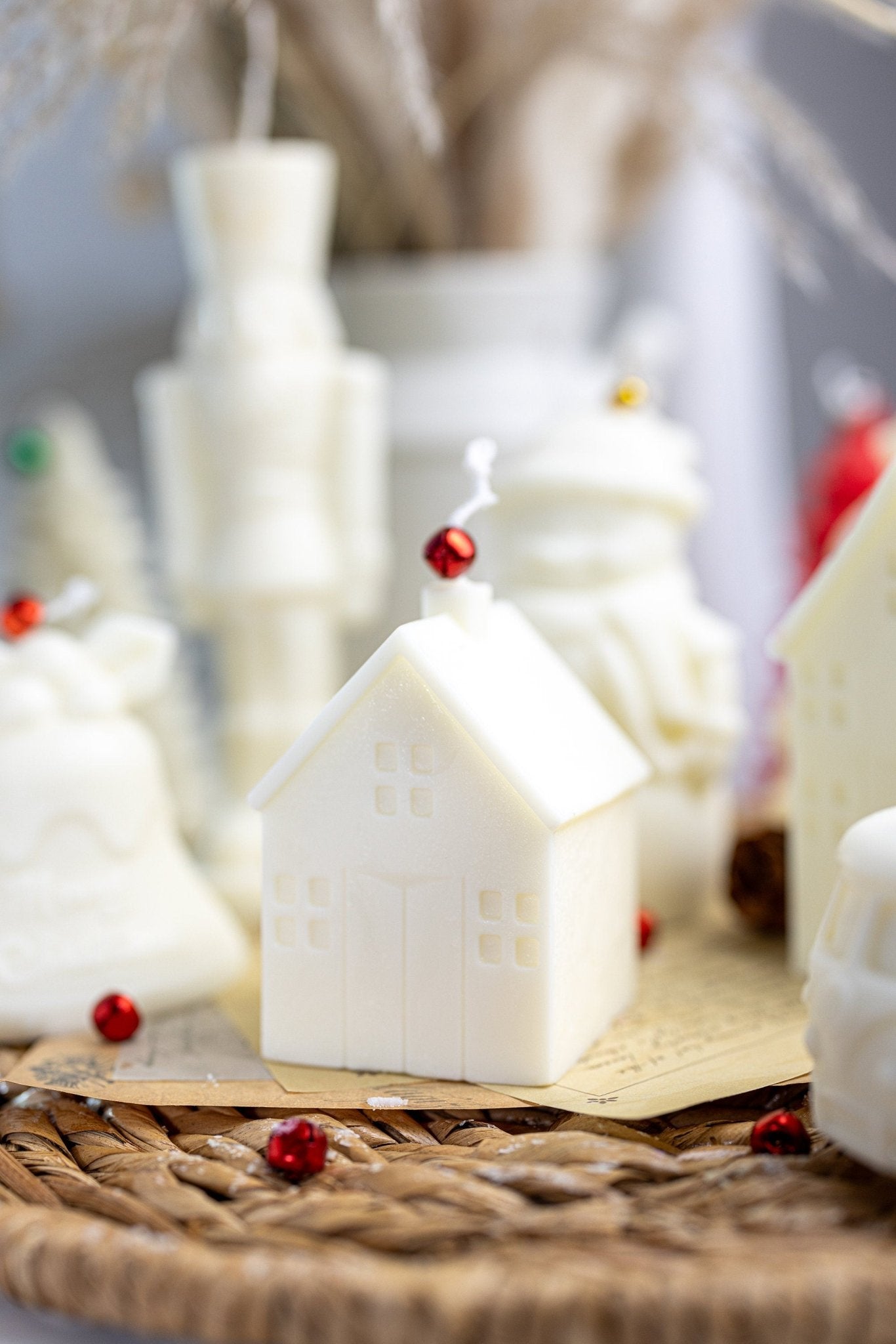 Home Shaped Candle, House Candle,Christmas Gift, Housewarming Gift, 3D House Candle, Minimalist Candle , Ginger House Candle.