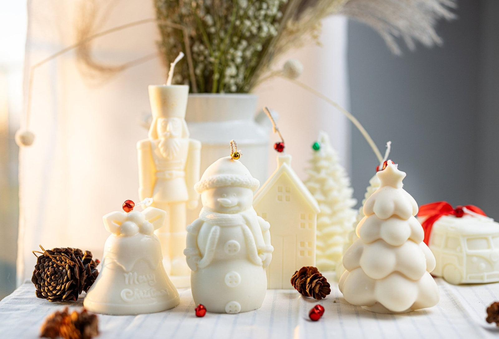 Christmas Tree Candle, Christmas Candles, Snowman Candle , Nutcracker Candles , House Candle ,Xmas Decorations.