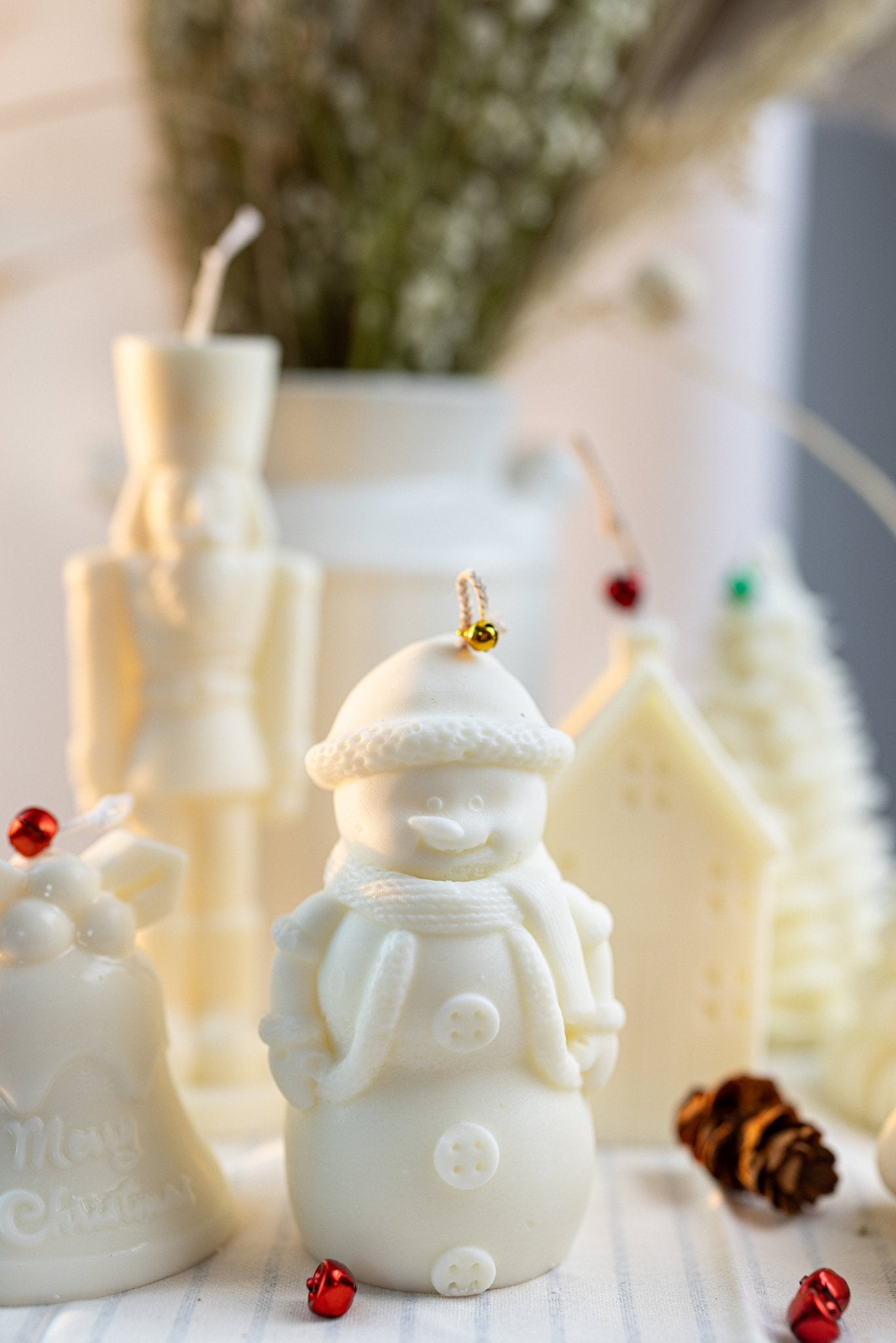 Christmas Tree Candle, Christmas Candles, Snowman Candle , Nutcracker Candles , House Candle ,Xmas Decorations.