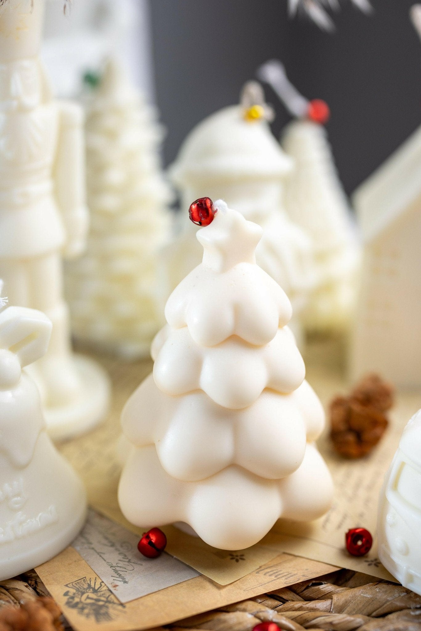 Large Christmas Tree Candle | Christmas Decor | Christmas Gifts | Snow Capped Tree | Christmas Candle | Decorative Candles | Holiday Candle