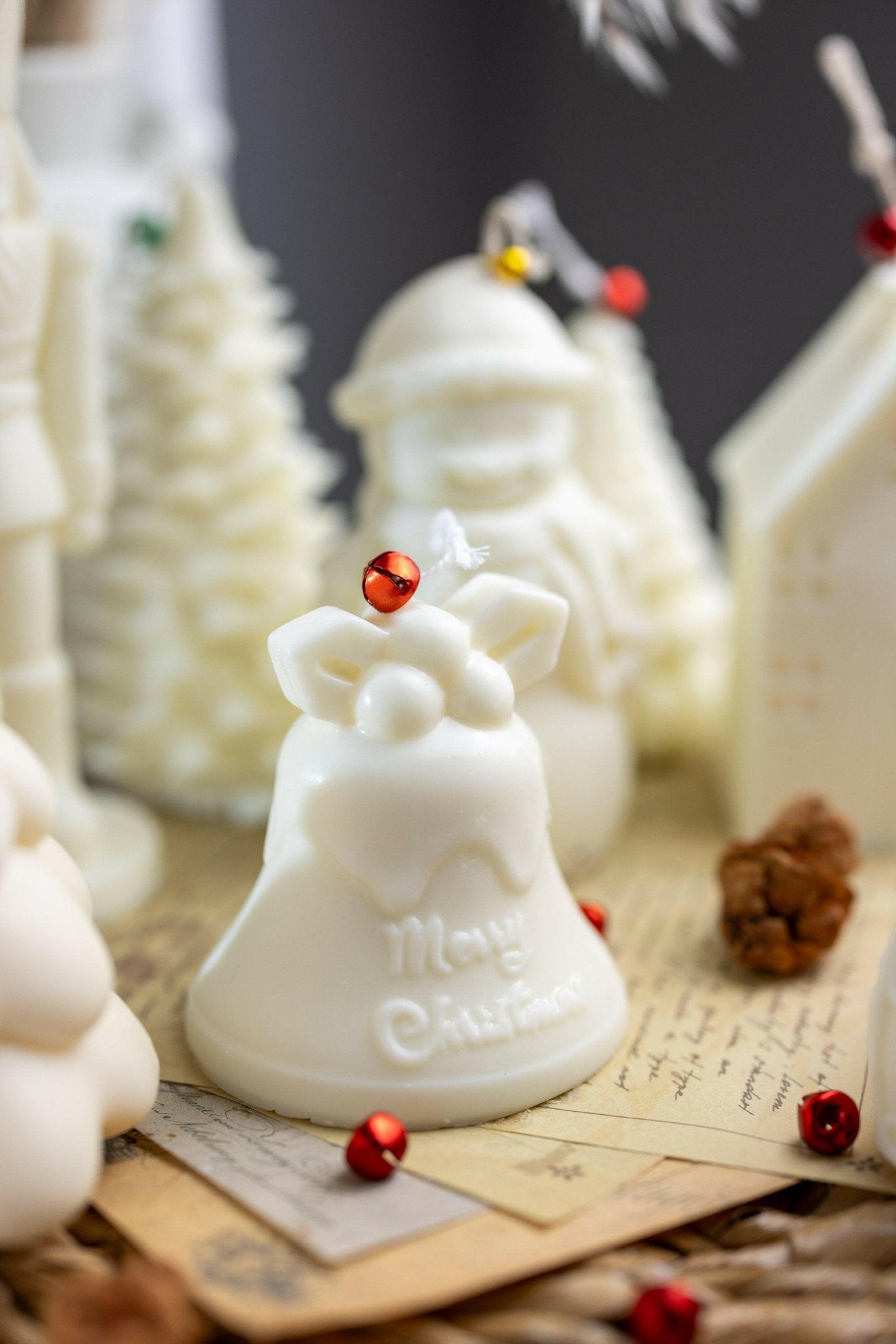 Christmas Bell Candle | Stocking Stuffer | Merry Christmas bell candle | Merry Christmas candle | Christmas gift candle