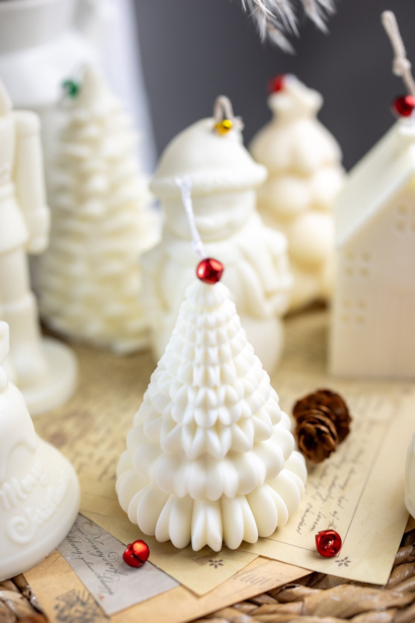 Christmas Tree Candles | Handmade Candles | Decor Trees | Ornaments | Soy Wax Candles | Gift Idea | Decoration |