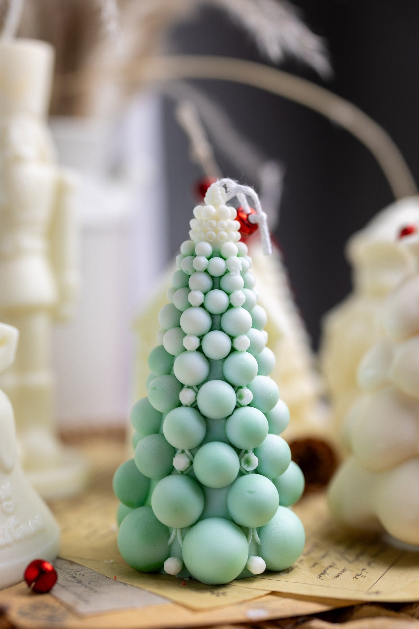Bubble Christmas Tree Candles | Hand-poured with All-Natural Soy Wax| Holidays | Gift | Decorative