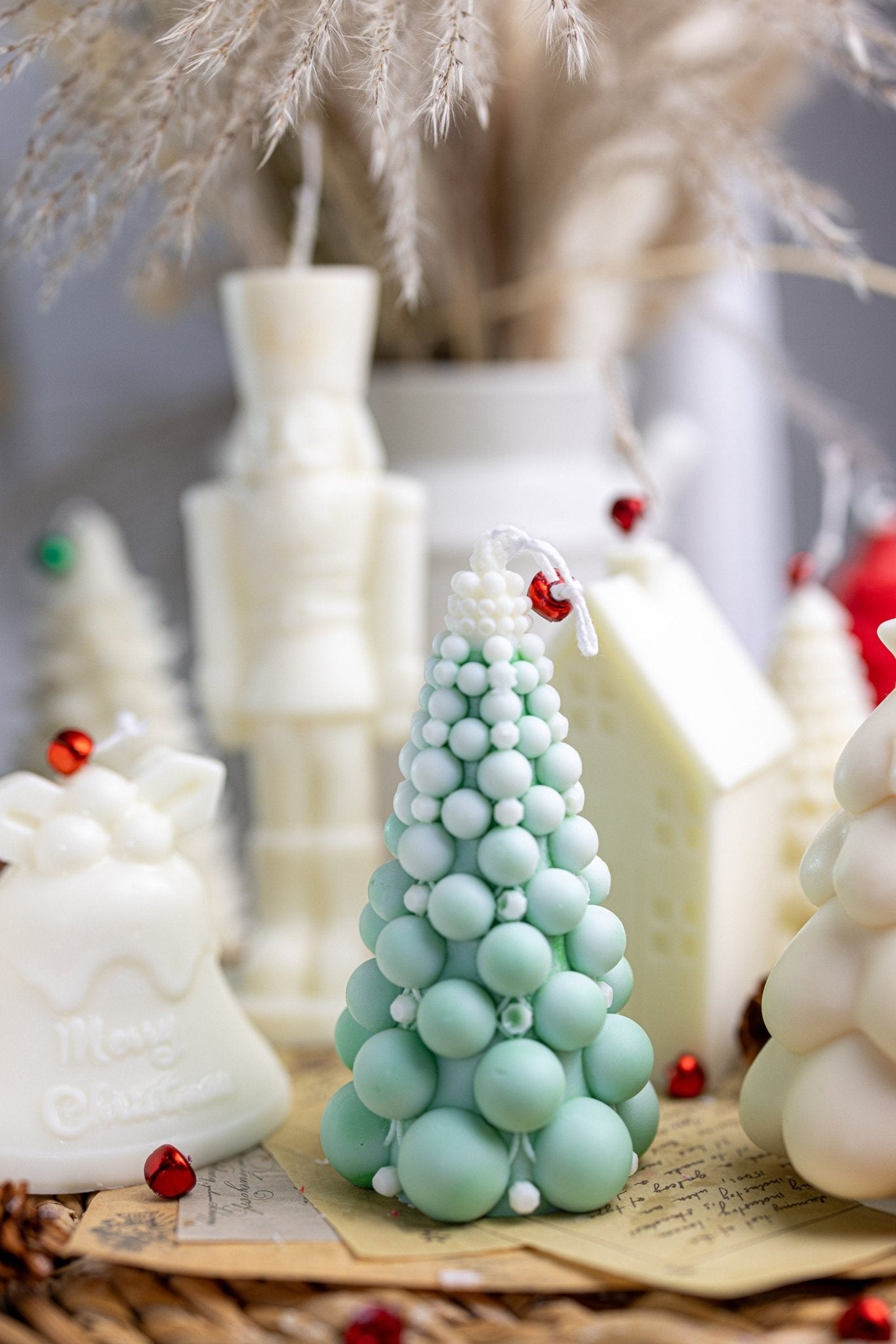 Bubble Christmas Tree Candles | Hand-poured with All-Natural Soy Wax| Holidays | Gift | Decorative