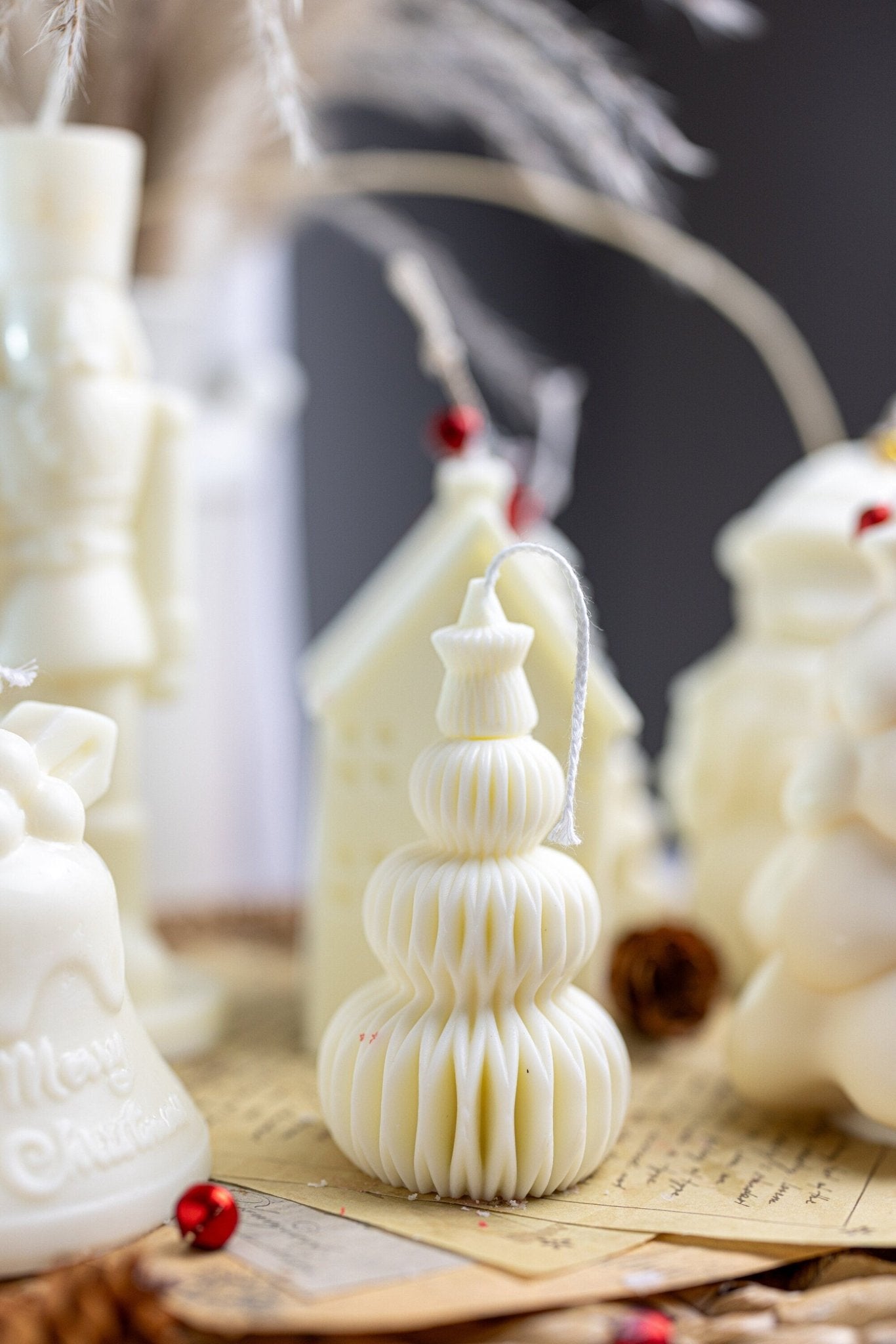 Small layered candle/Handmade Candles | Decor Trees | Ornaments | Soy Wax Candles | Gift Idea | Decoration