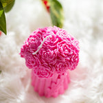 Rose & Peony Bouquet Candle – Handmade Floral Soy Candle for Women, Gifts & Romantic Home Decor