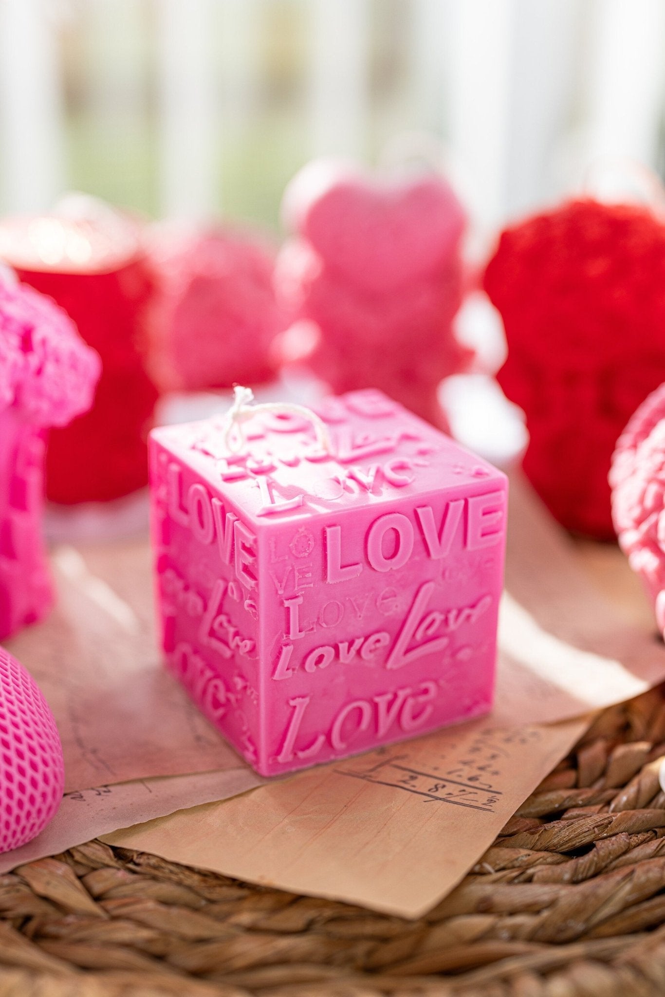 Unique Love You Candle,Love Square Candle, Love Gift for her,Valentines Day Gifts .