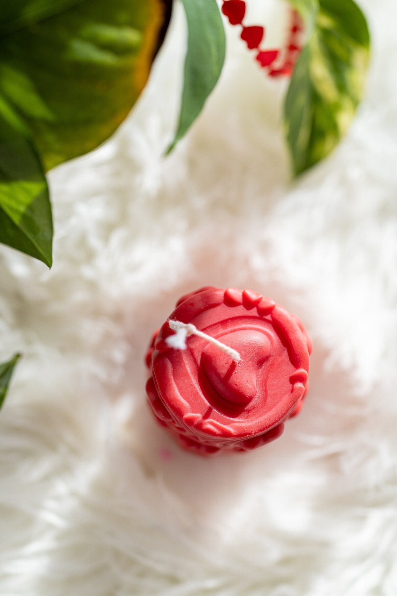 Valentine's Day, Tall Candle, Soy Candles, Soy Wax, Heart Candle. Heart Glass, Fragrance Oil, Pillar Candle,Gift for Her.