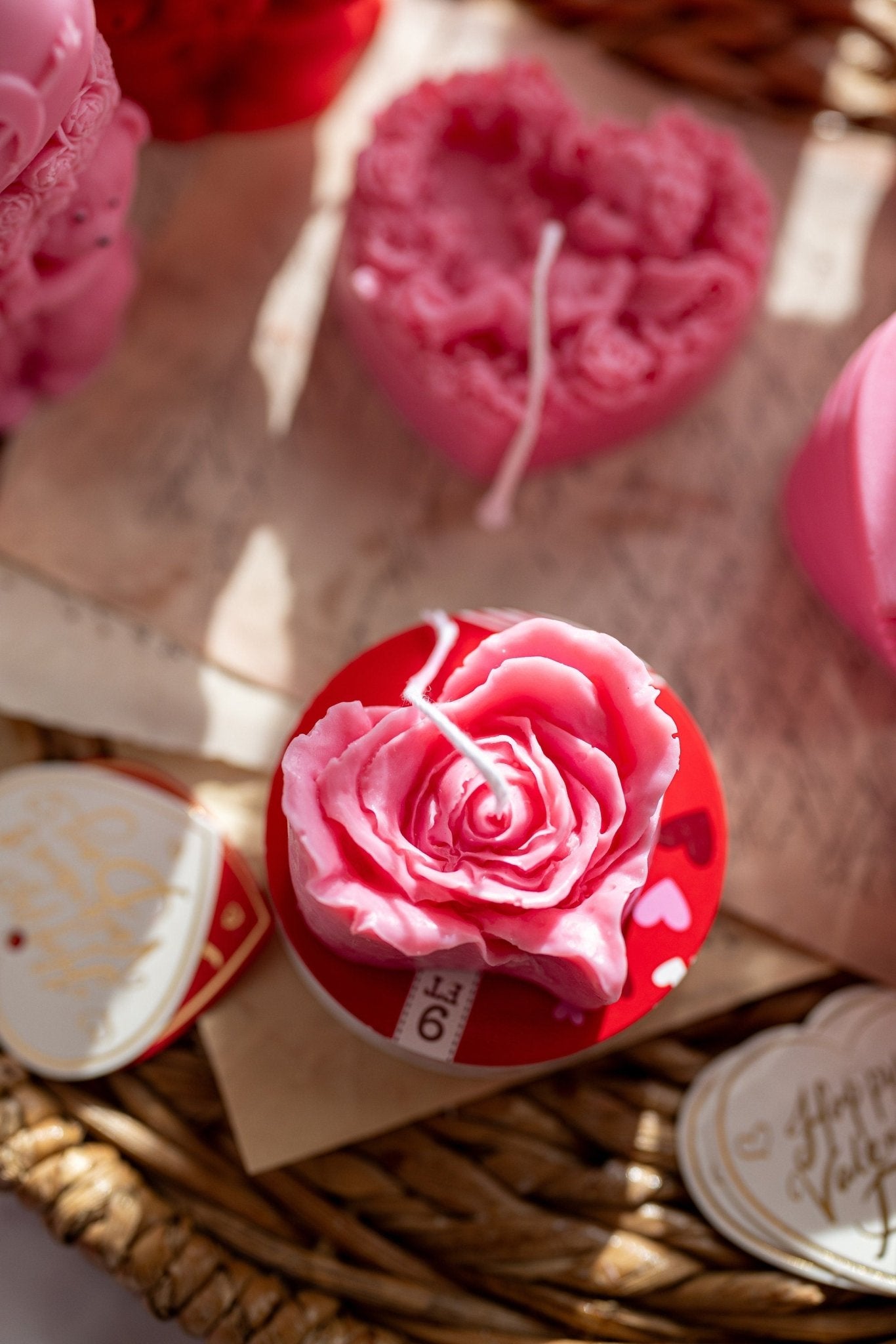 Small Flower Candle, Peony Bouquet, Peony Candle, Valentine's Gifts ,Handmade Home Decor, Gift For Her.