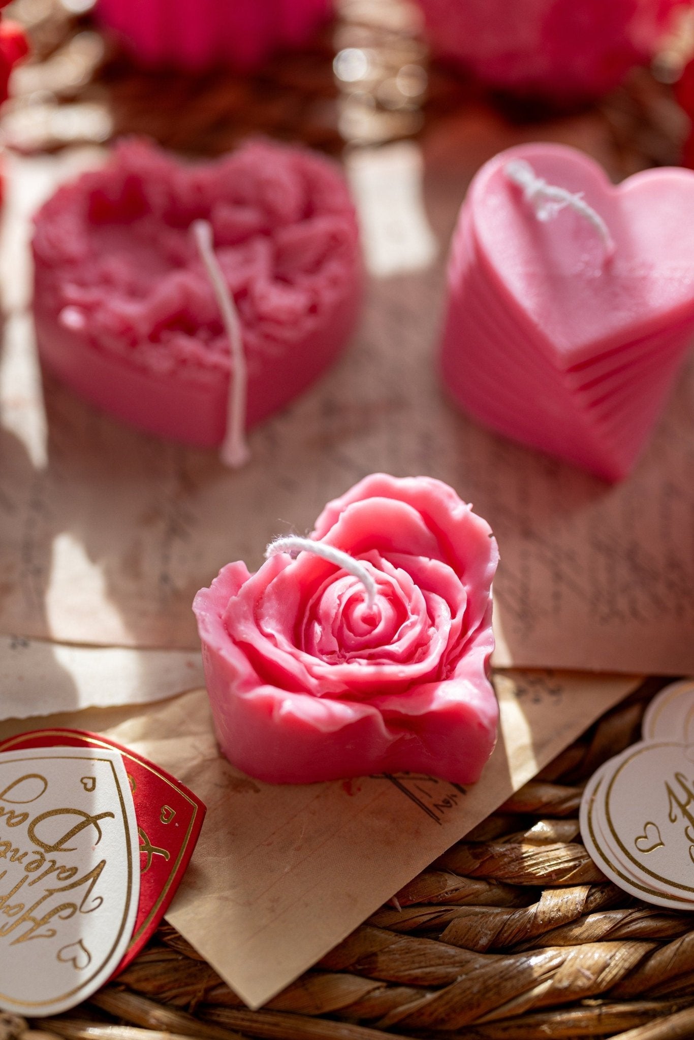 Small Flower Candle, Peony Bouquet, Peony Candle, Valentine's Gifts ,Handmade Home Decor, Gift For Her.