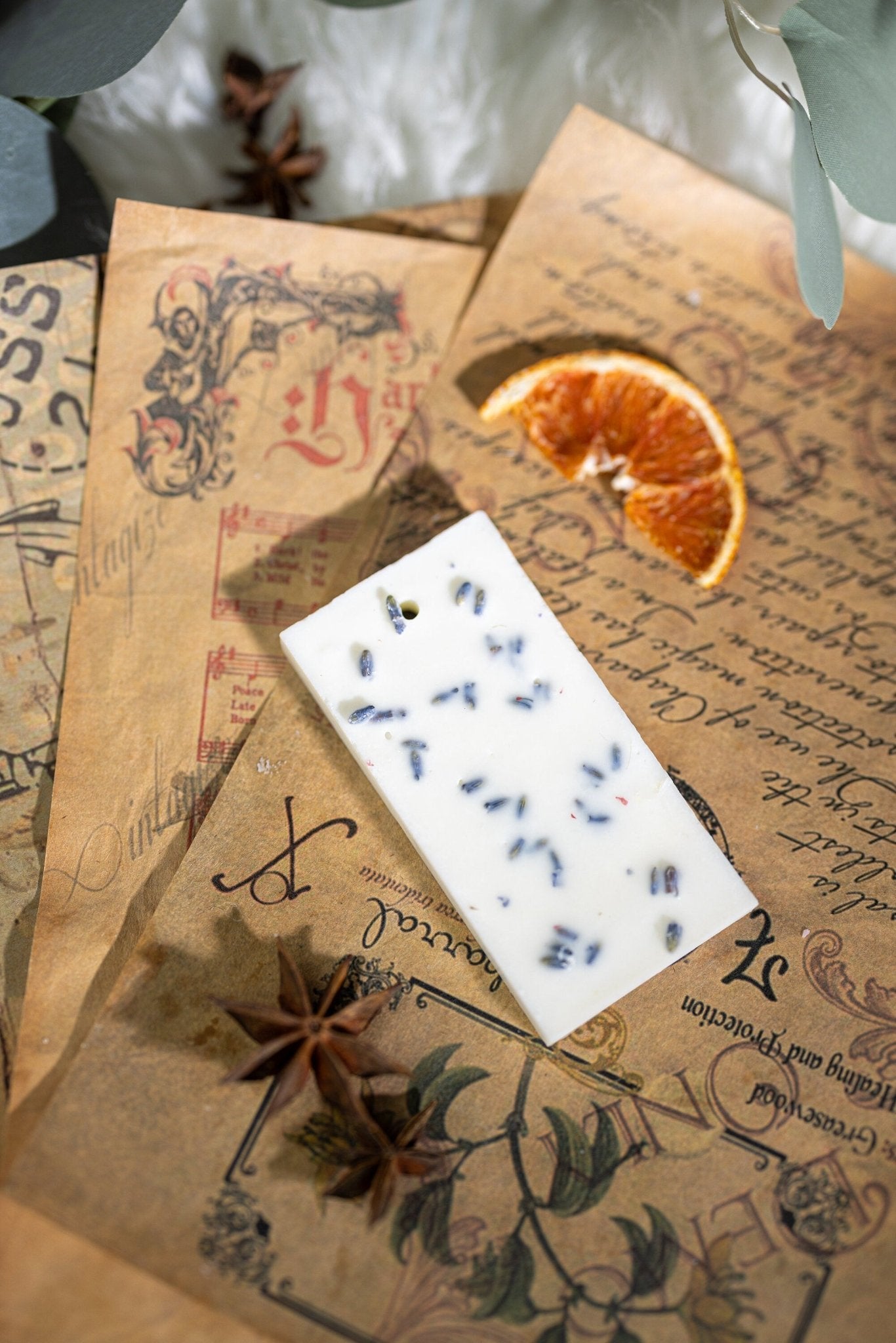 Scented natrual /soy wax sachet, Botanical wax tablet, Scented air freshener, Fresh dried floral sachet, Valentine's day Gift, Gift for all.