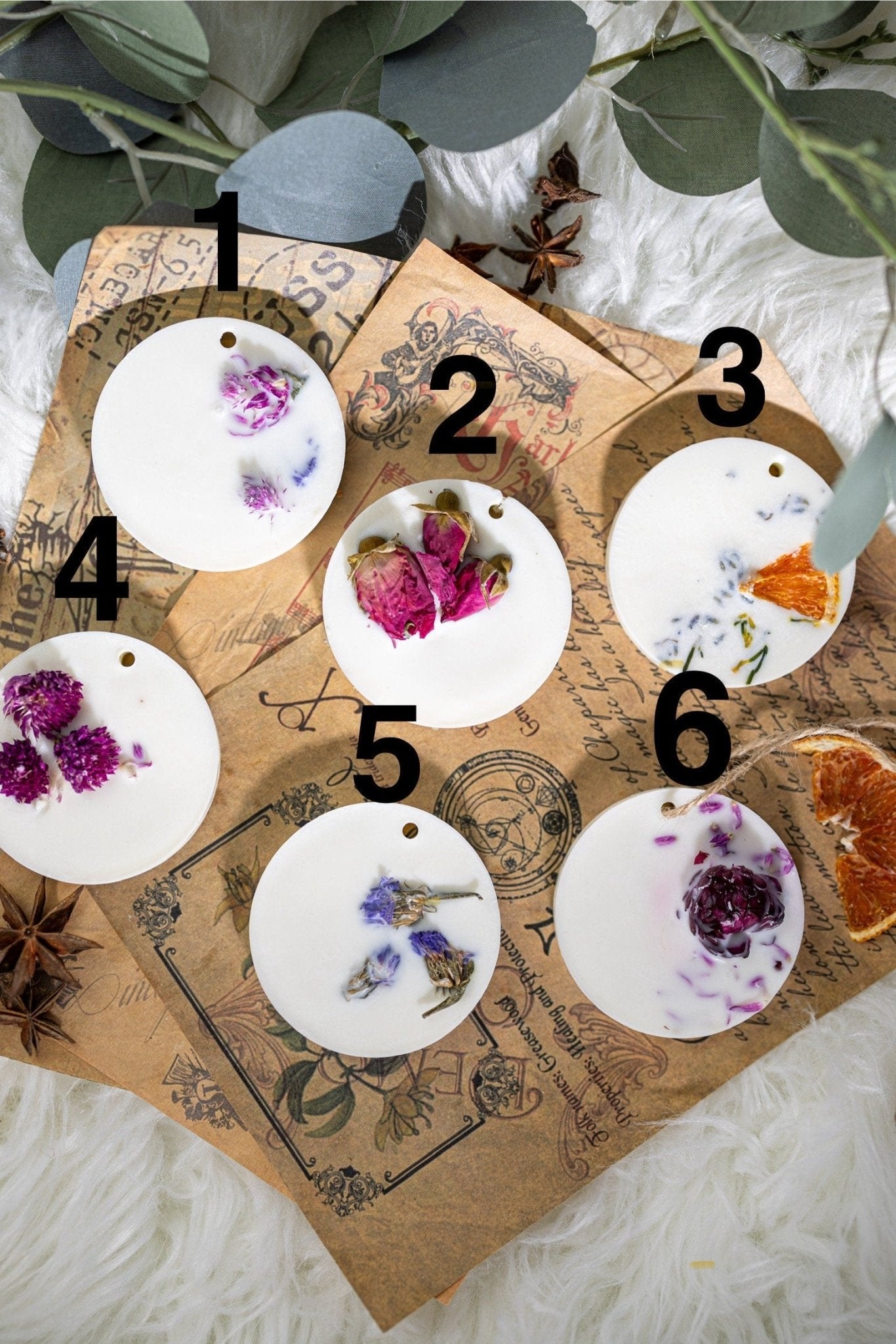 Soy wax sachet Dry Flowers, Scented wax tablets, Wardrobe fragrance, hanging Air freshener, Sachet favors, gift for Woman, for Mom