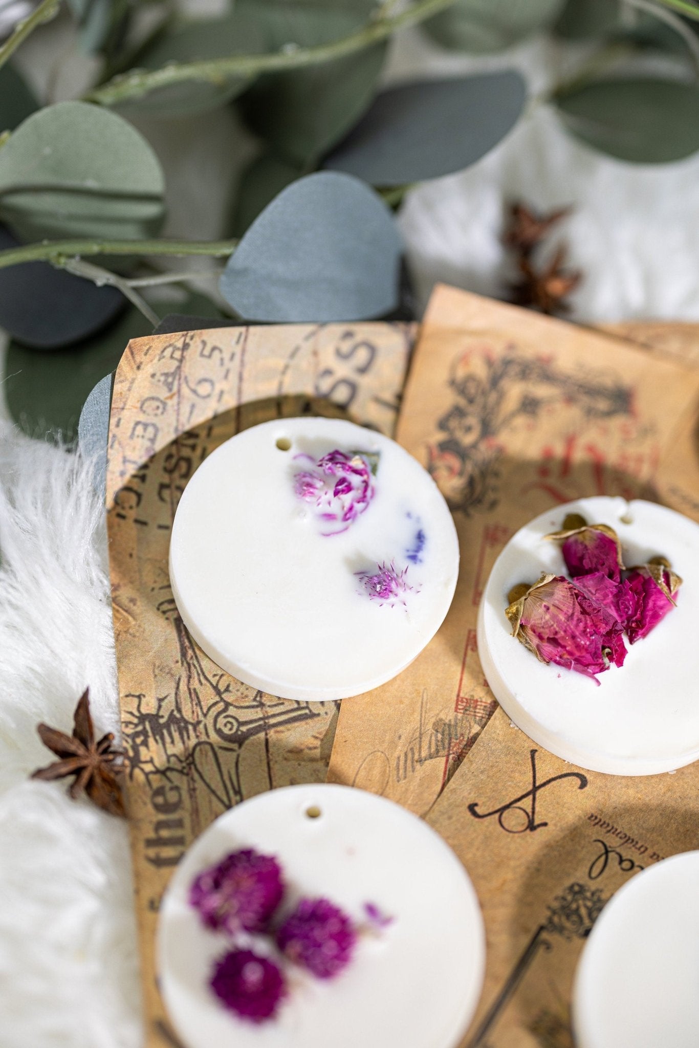 Soy wax sachet Dry Flowers, Scented wax tablets, Wardrobe fragrance, hanging Air freshener, Sachet favors, gift for Woman, for Mom