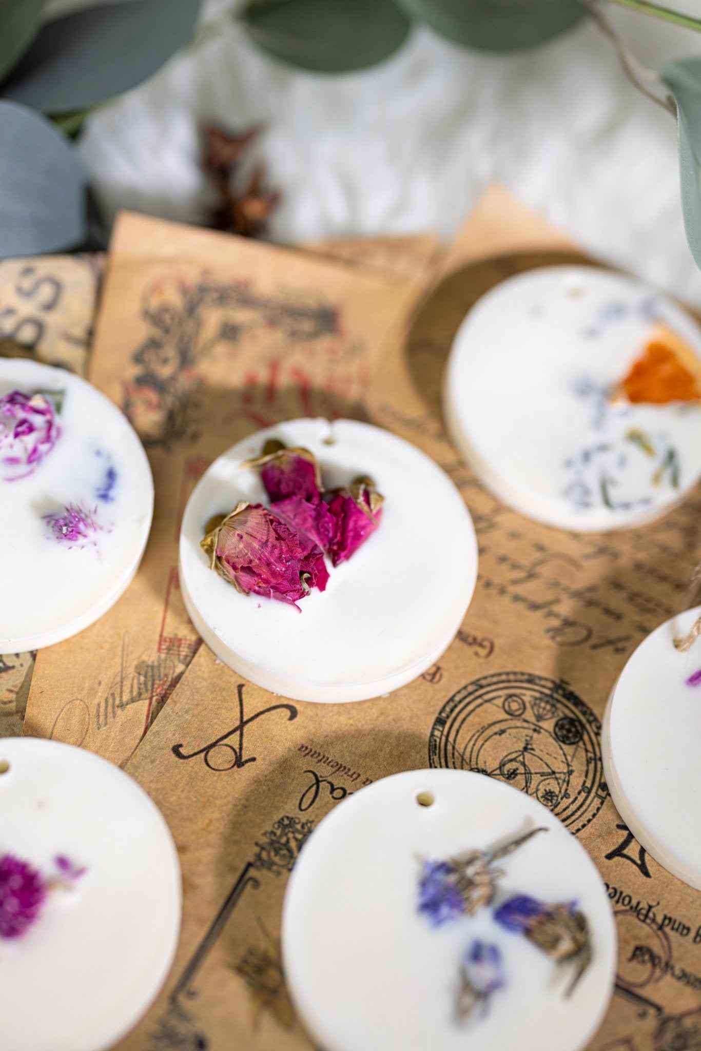 Soy wax sachet Dry Flowers, Scented wax tablets, Wardrobe fragrance, hanging Air freshener, Sachet favors, gift for Woman, for Mom